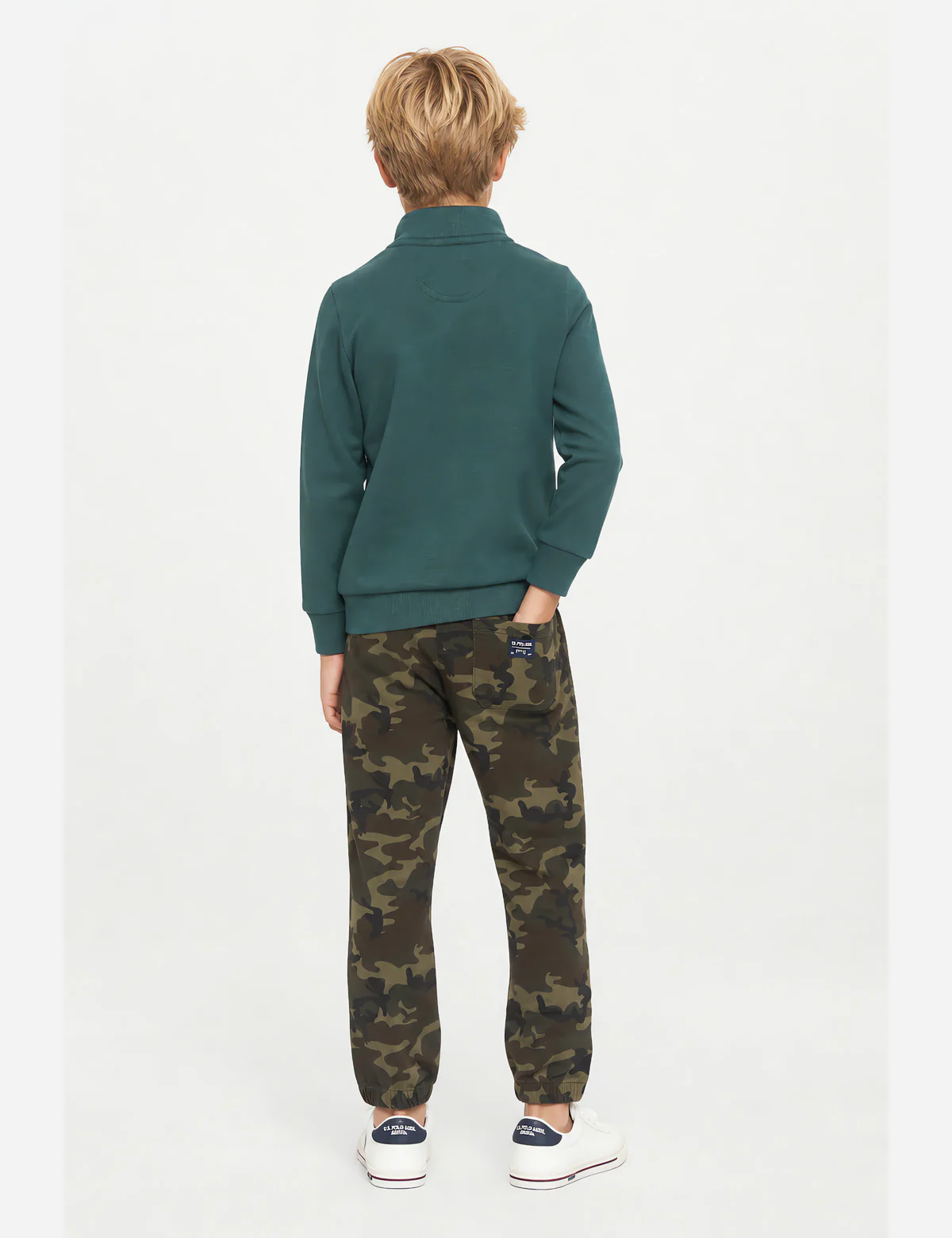 BOYS 1/4 ZIP FLATBACK PULLOVER - Image 3