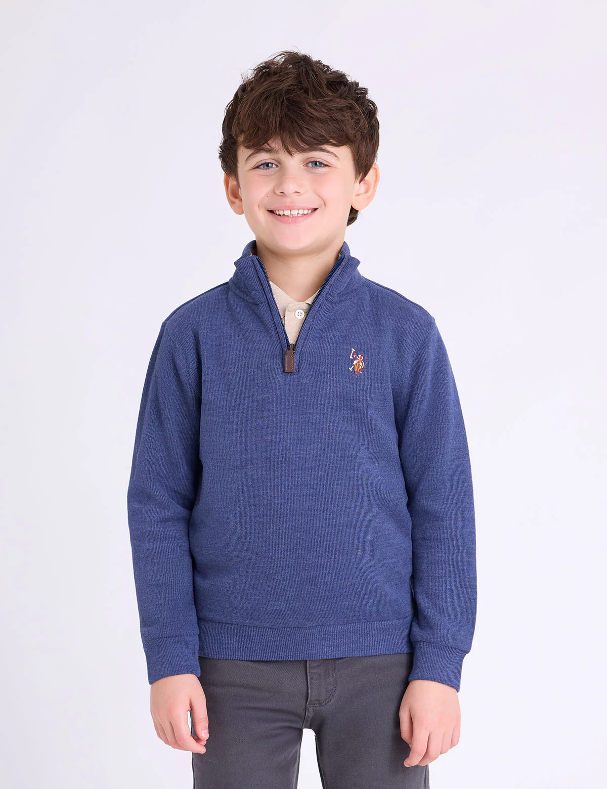 BOYS 1/4 ZIP FLATBACK PULLOVER - Image 5