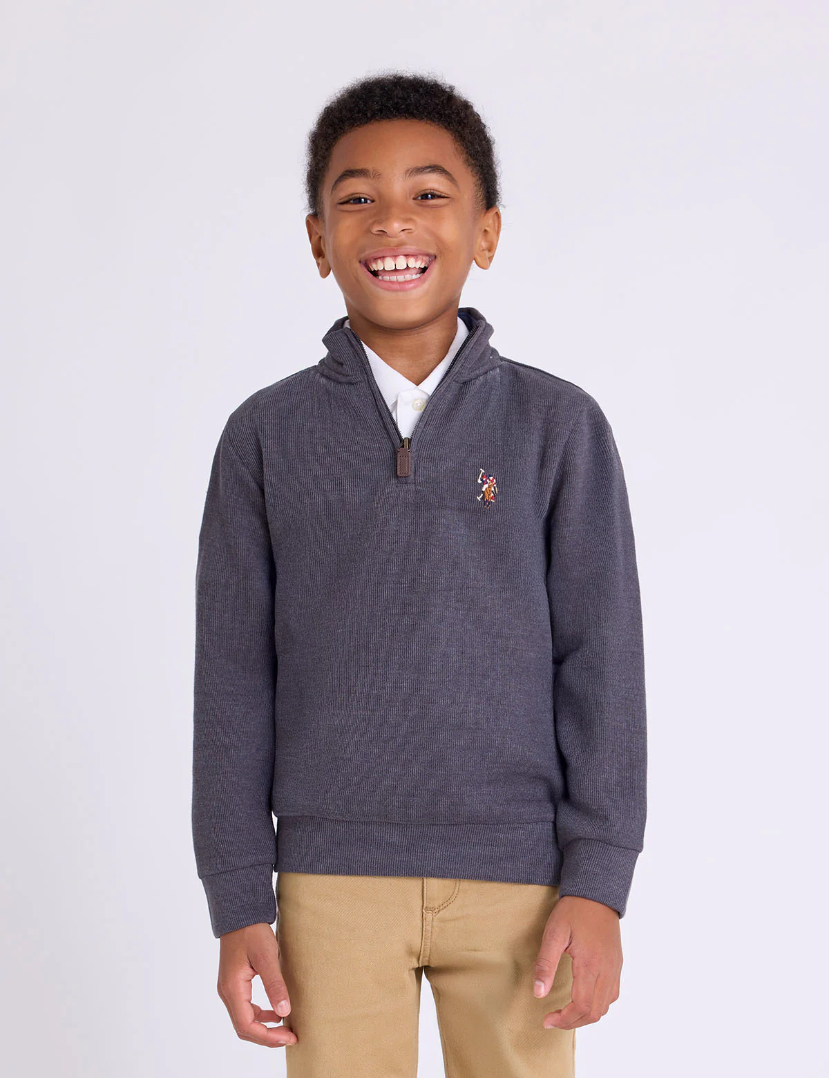 BOYS 1/4 ZIP FLATBACK PULLOVER - Image 9