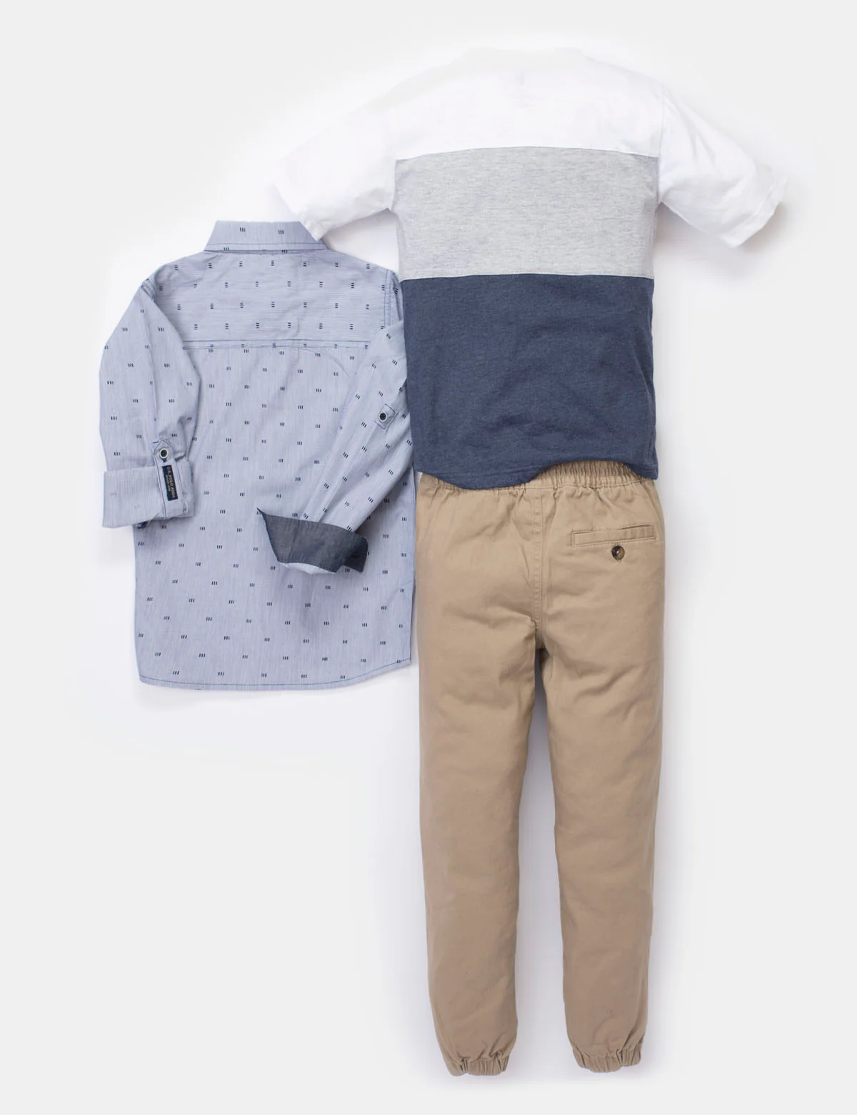 BOYS 3 PIECE SET: SHIRT, TEE-SHIRT & JOGGERS - Image 5
