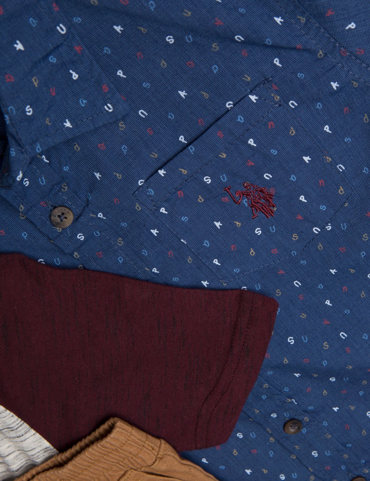 BOYS 3 PIECE SET - SHIRT, TEE & JOGGERS - Image 3