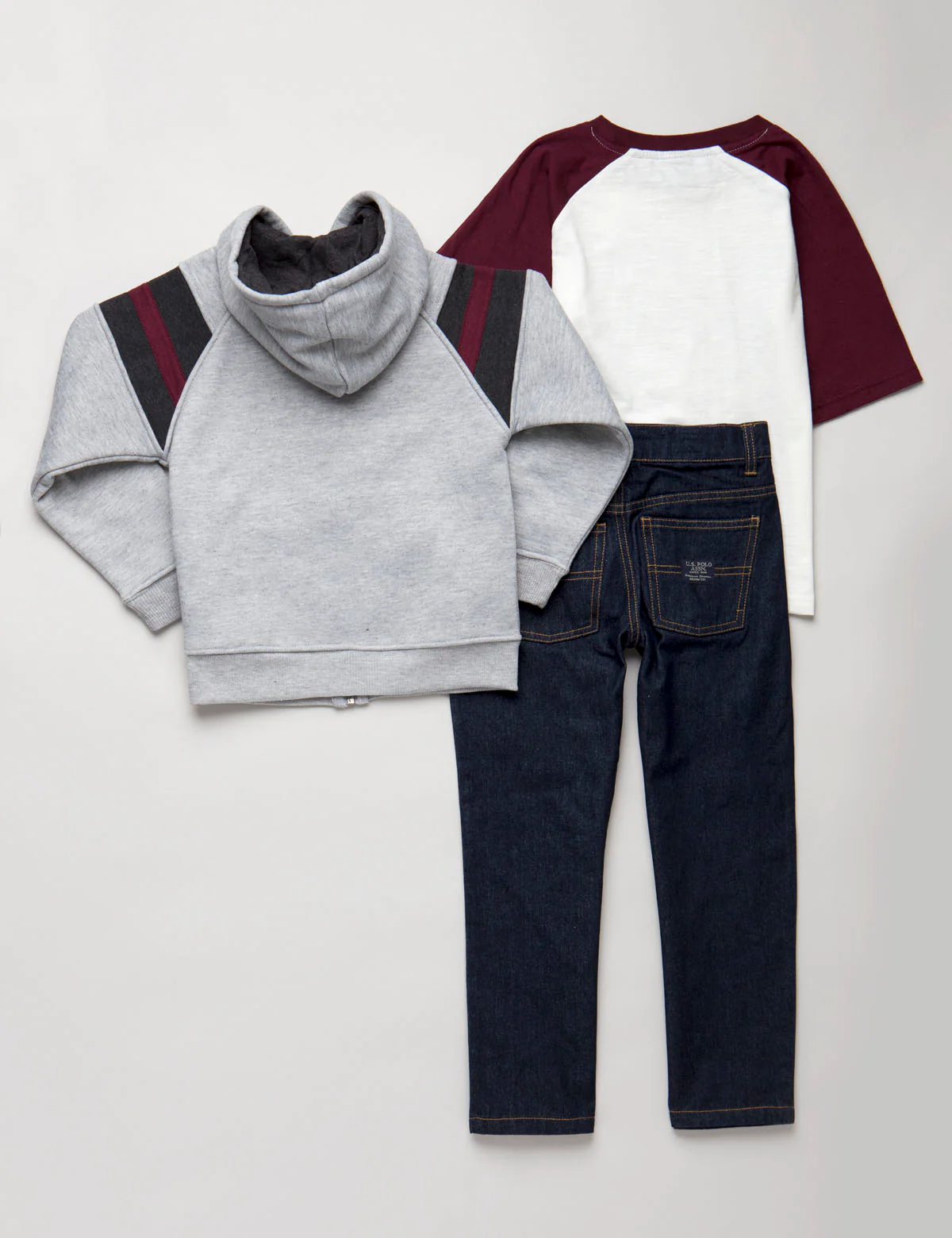 BOYS 3 PIECE SET - TEE, FLEECE & JEANS - Image 5