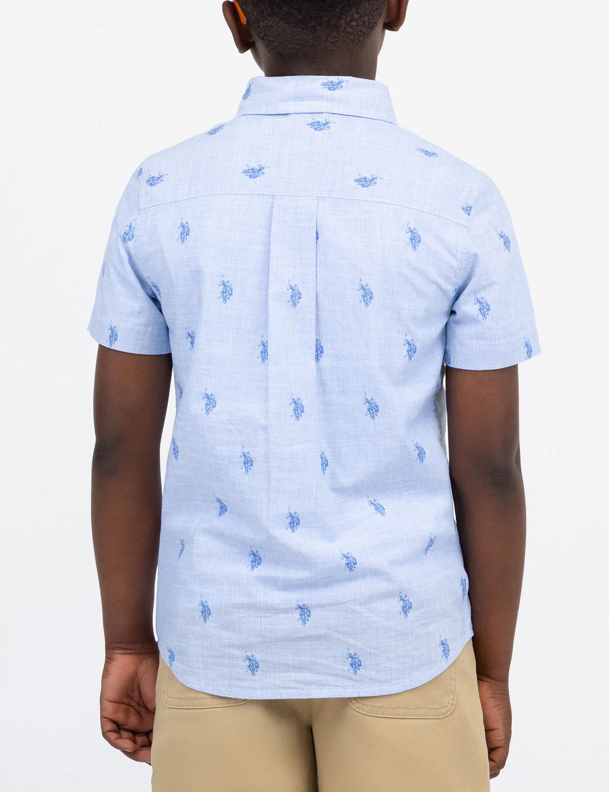 BOYS ALL OVER LOGO PRINT WEAVE SHIRT - Image 4