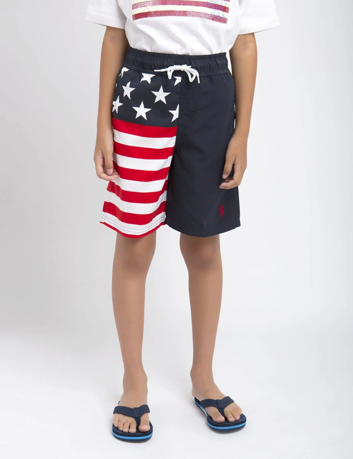 Boys American Flag Board Short