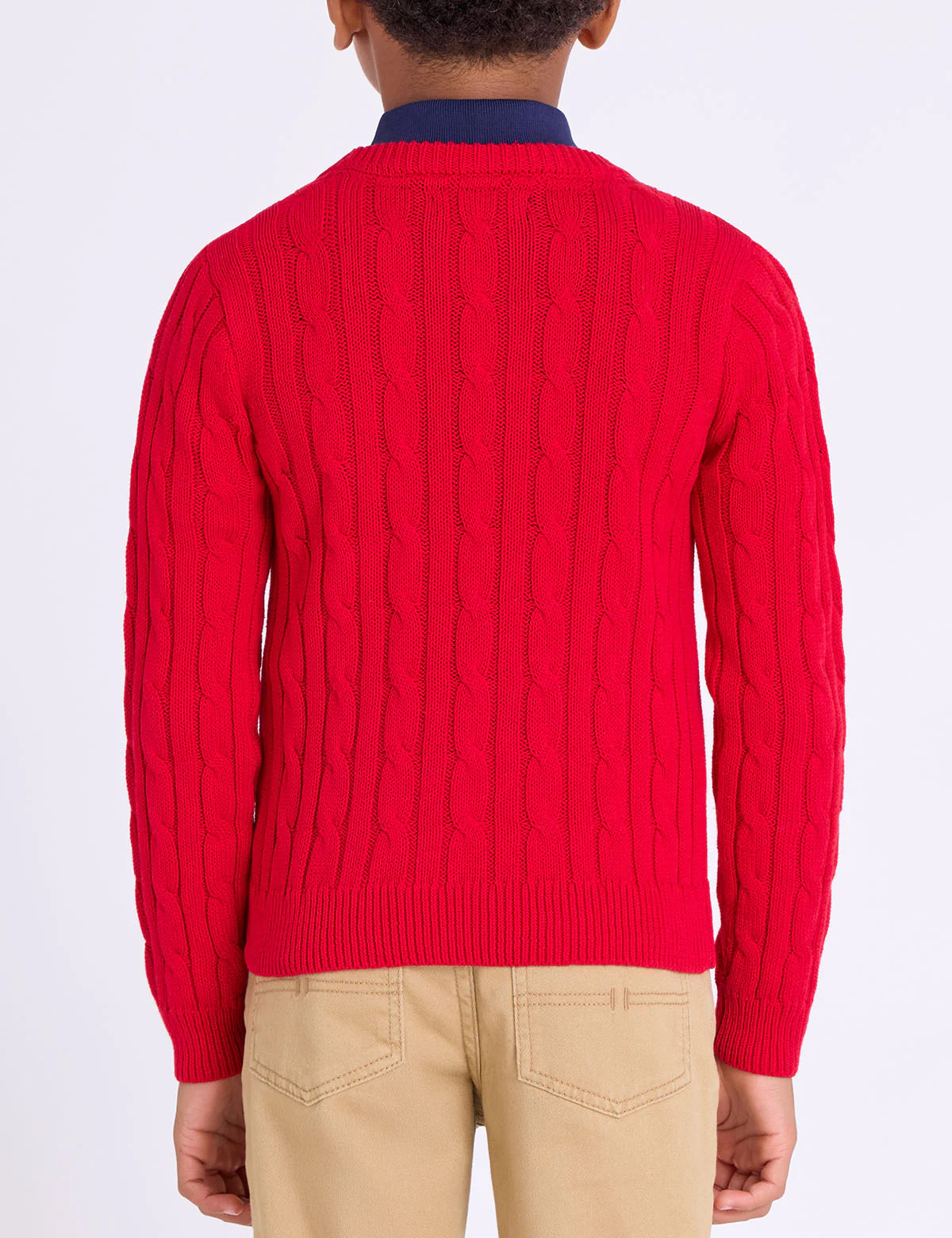 BOYS CABLE CREW SWEATER - Image 12