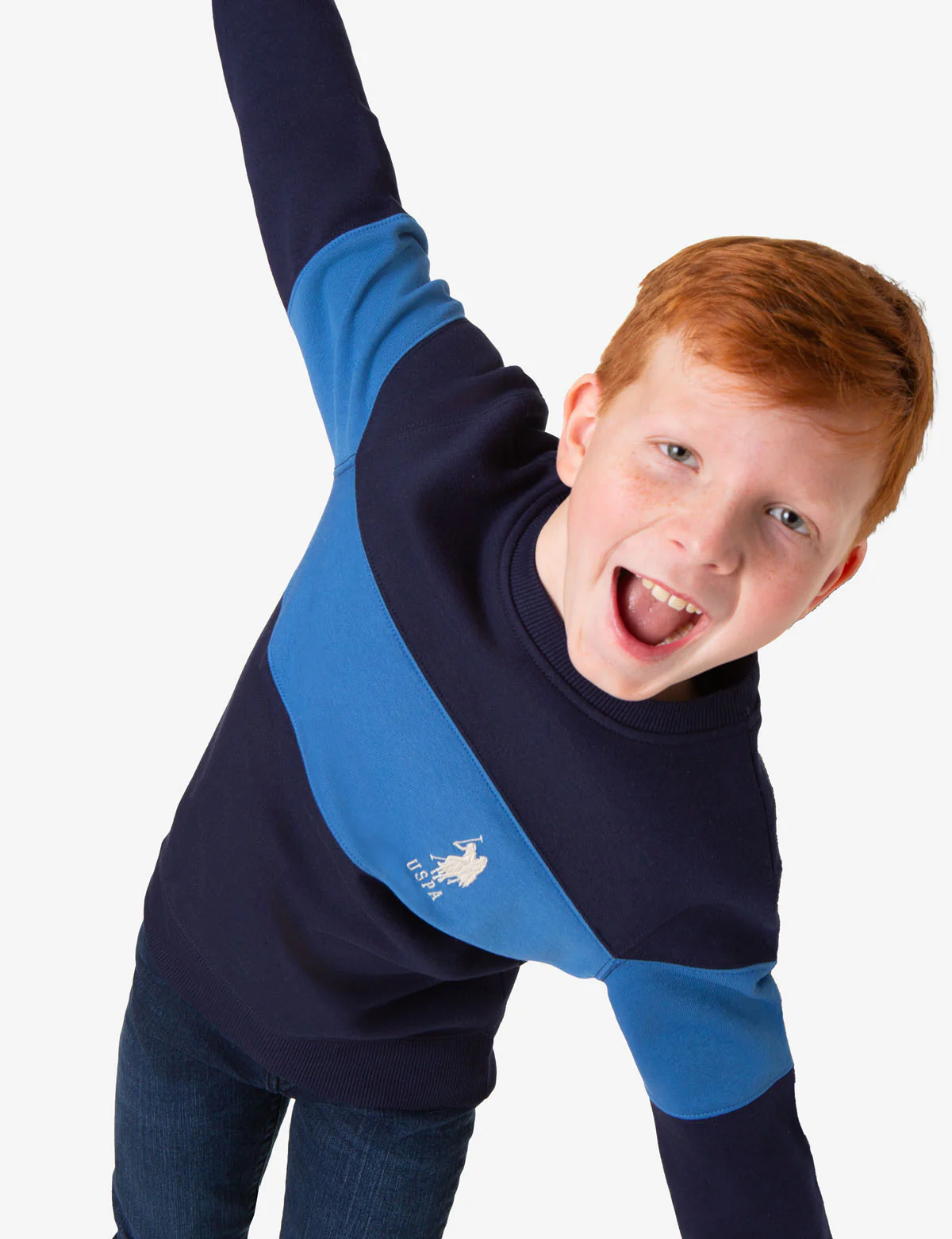 BOYS CHEST COLORBLOCK FLEECE PULLOVER - Image 4