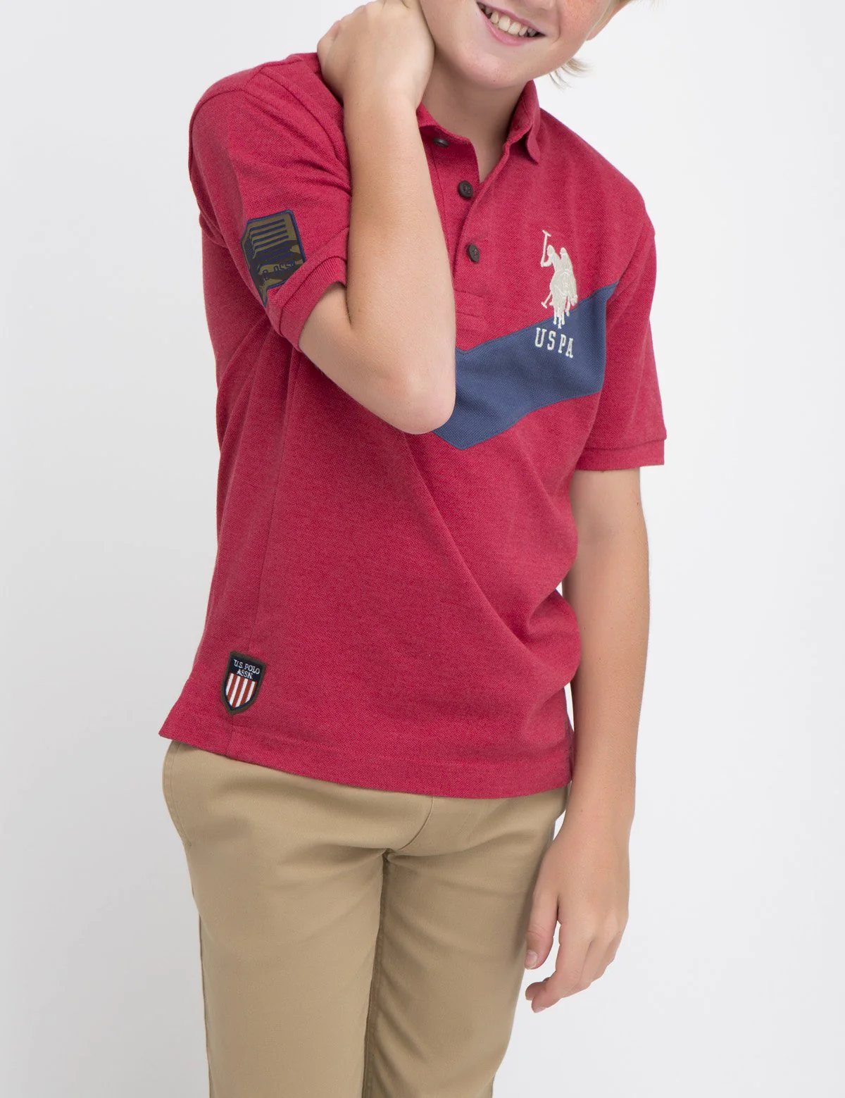 BOYS CHEVRON POLO SHIRT - Image 10