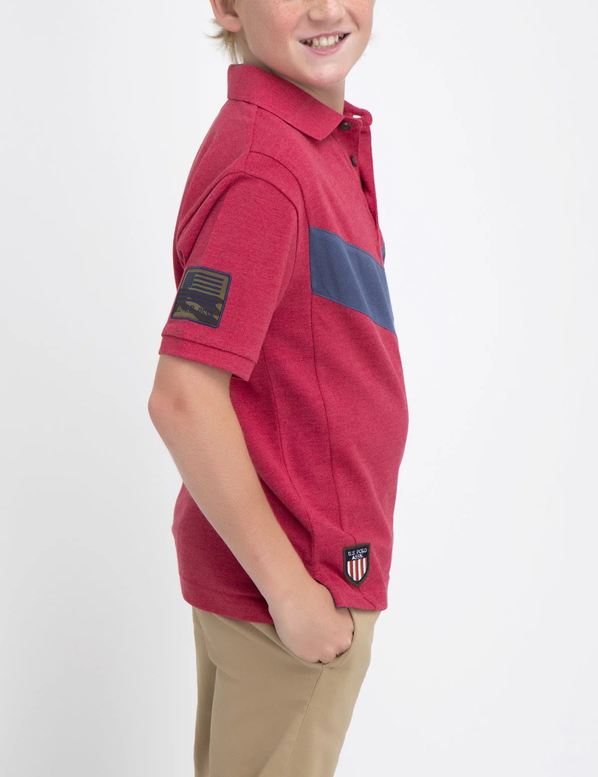 BOYS CHEVRON POLO SHIRT - Image 11