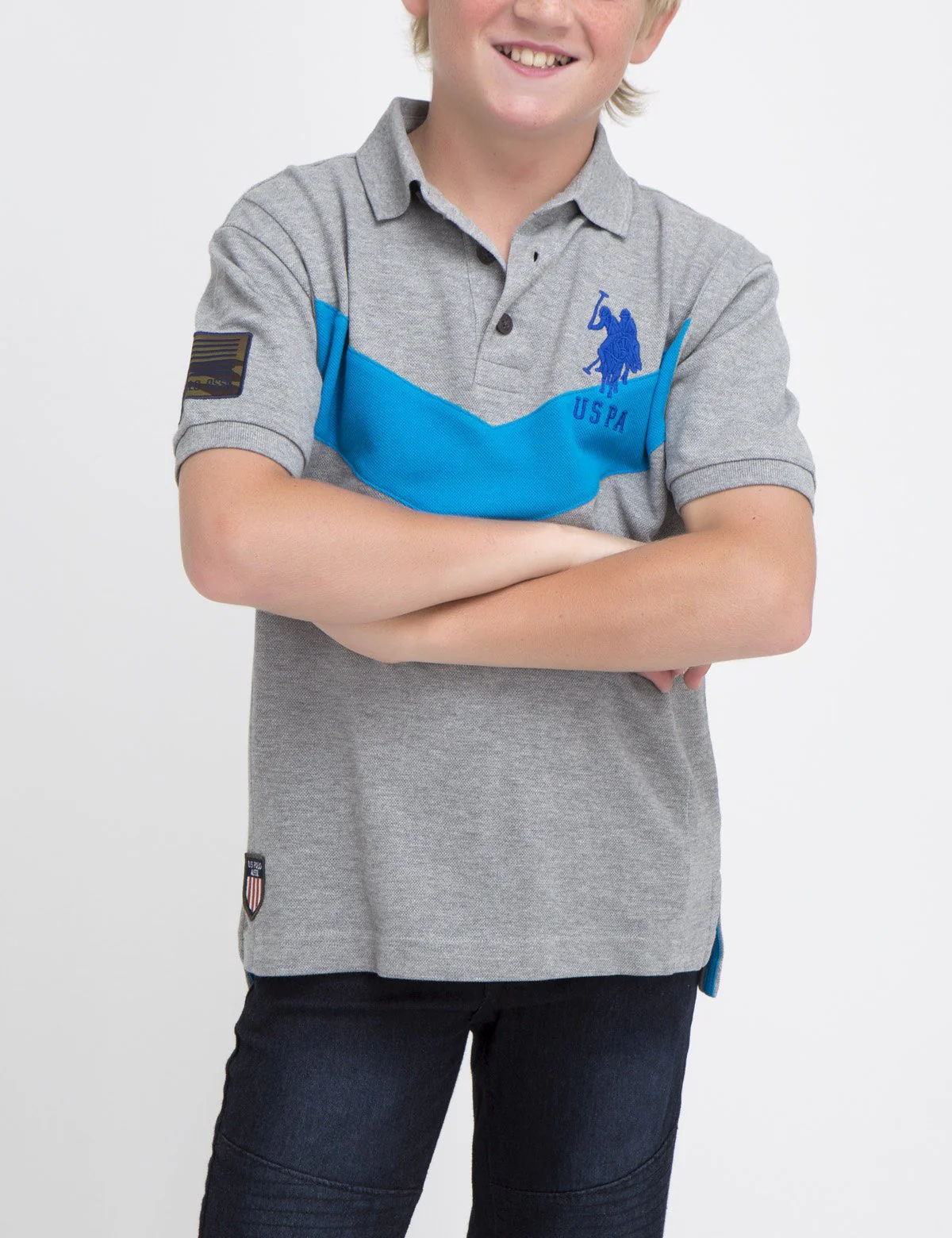 BOYS CHEVRON POLO SHIRT - Image 7