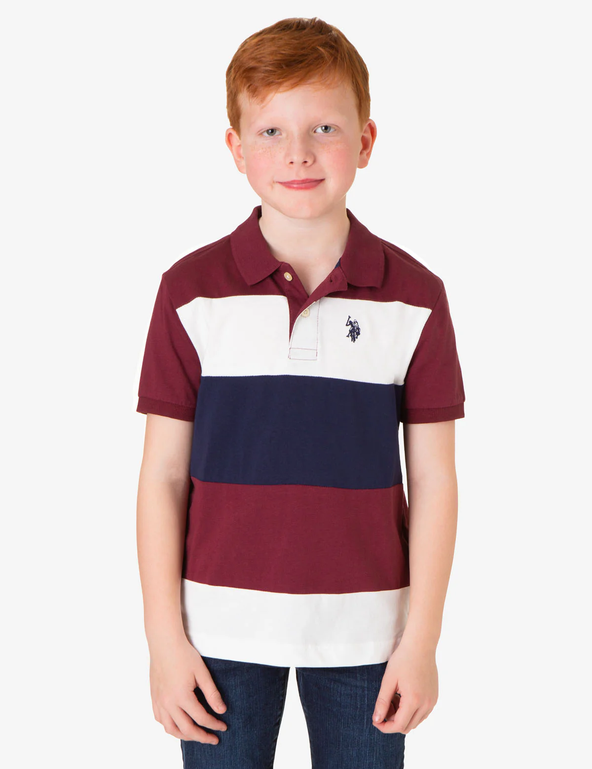 BOYS COLORBLOCK JERSEY POLO SHIRT - Image 5