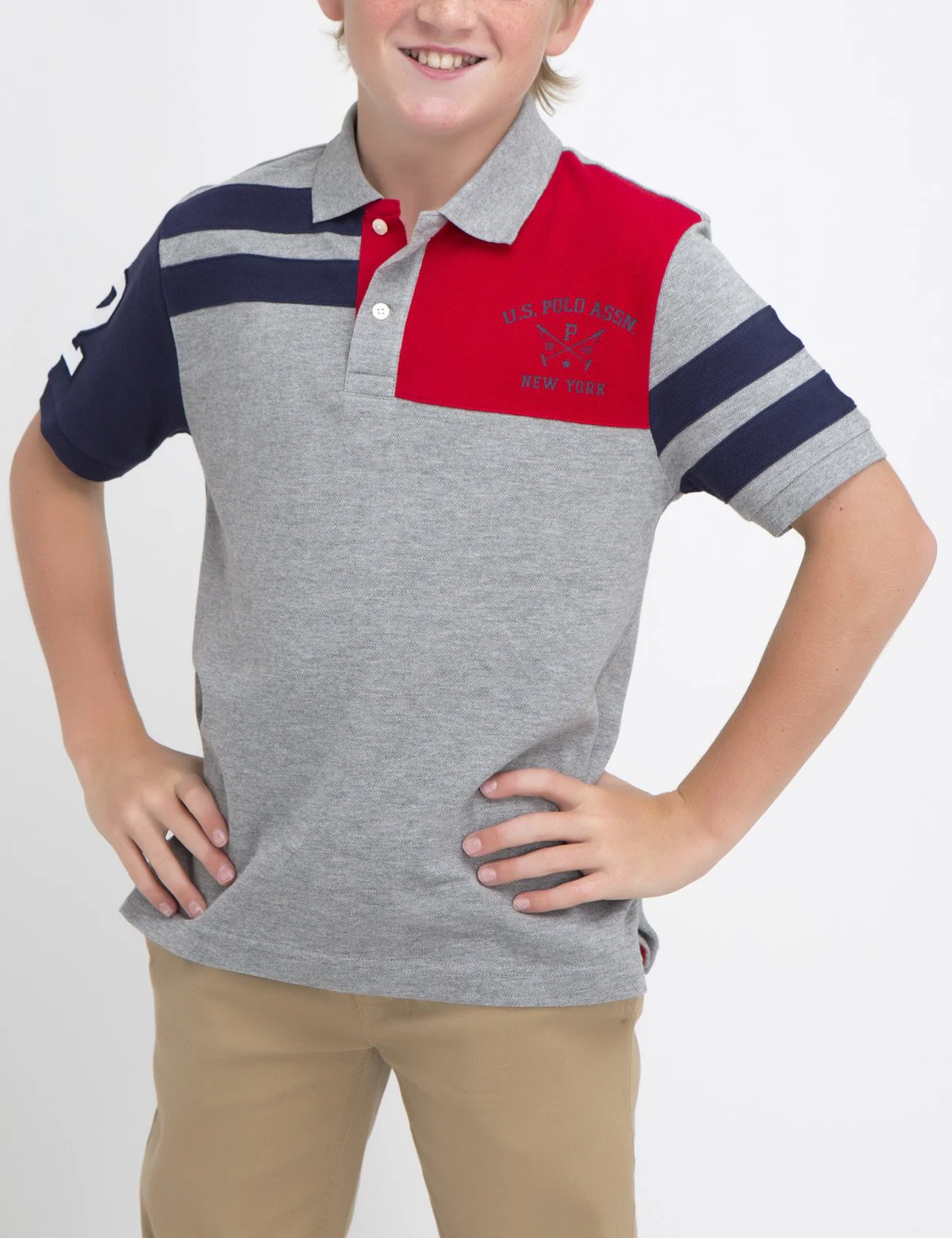 BOYS COLORBLOCK POLO SHIRT - Image 4
