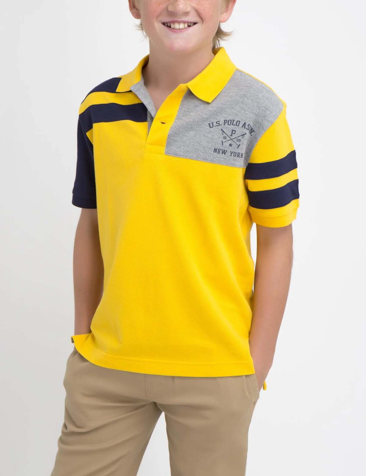 BOYS COLORBLOCK POLO SHIRT - Image 6