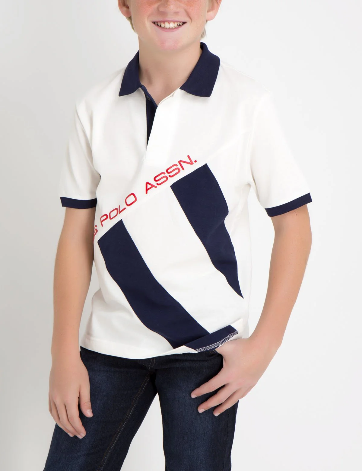 BOYS COLORBLOCK POLO SHIRT - Image 4