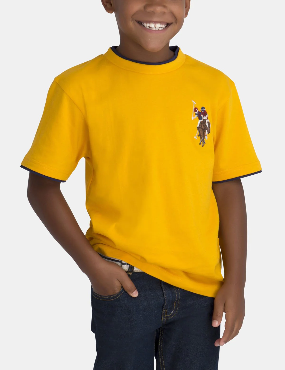 Boys Crew Neck Multi-Color Logo T-Shirt - Image 34