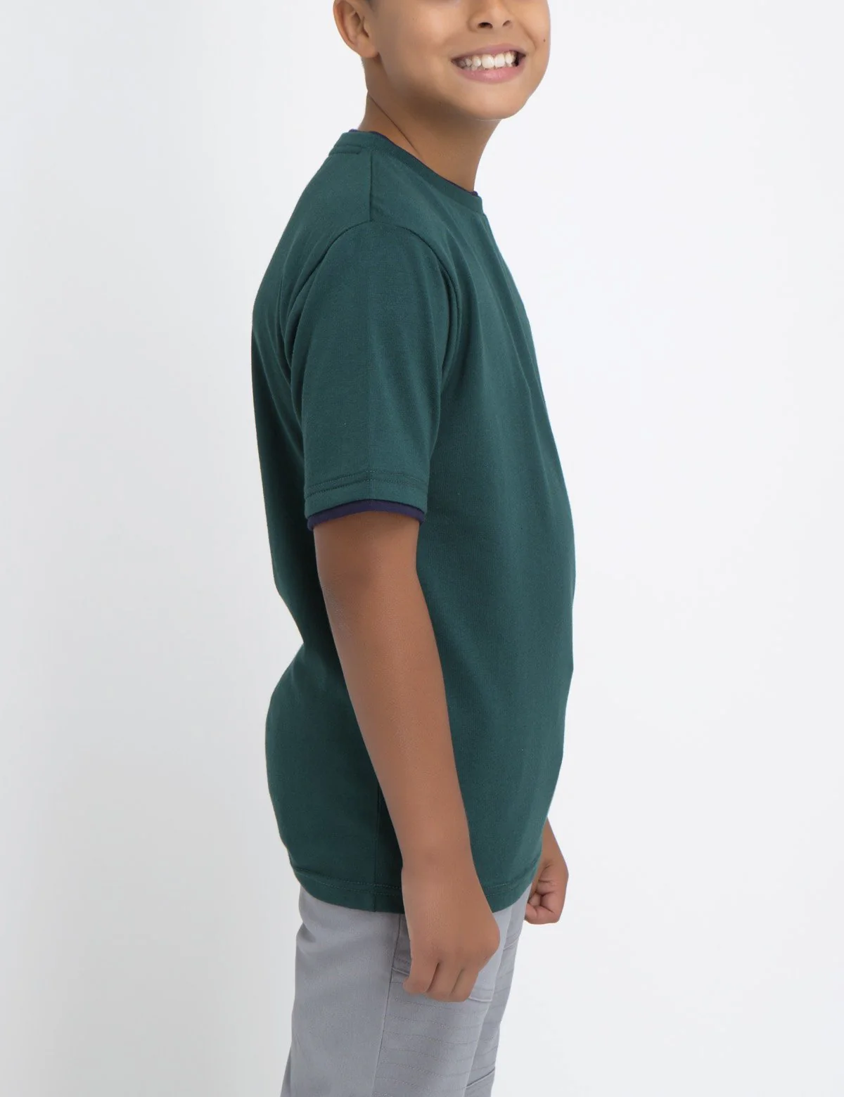 Boys Crew Neck Multi-Color Logo T-Shirt - Image 7