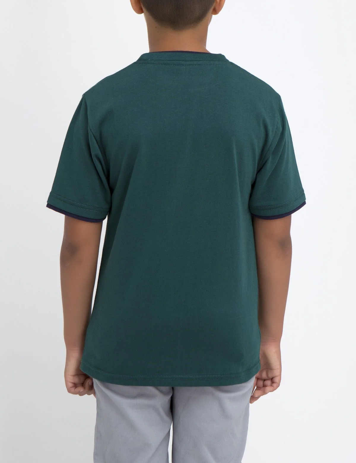 Boys Crew Neck Multi-Color Logo T-Shirt - Image 8