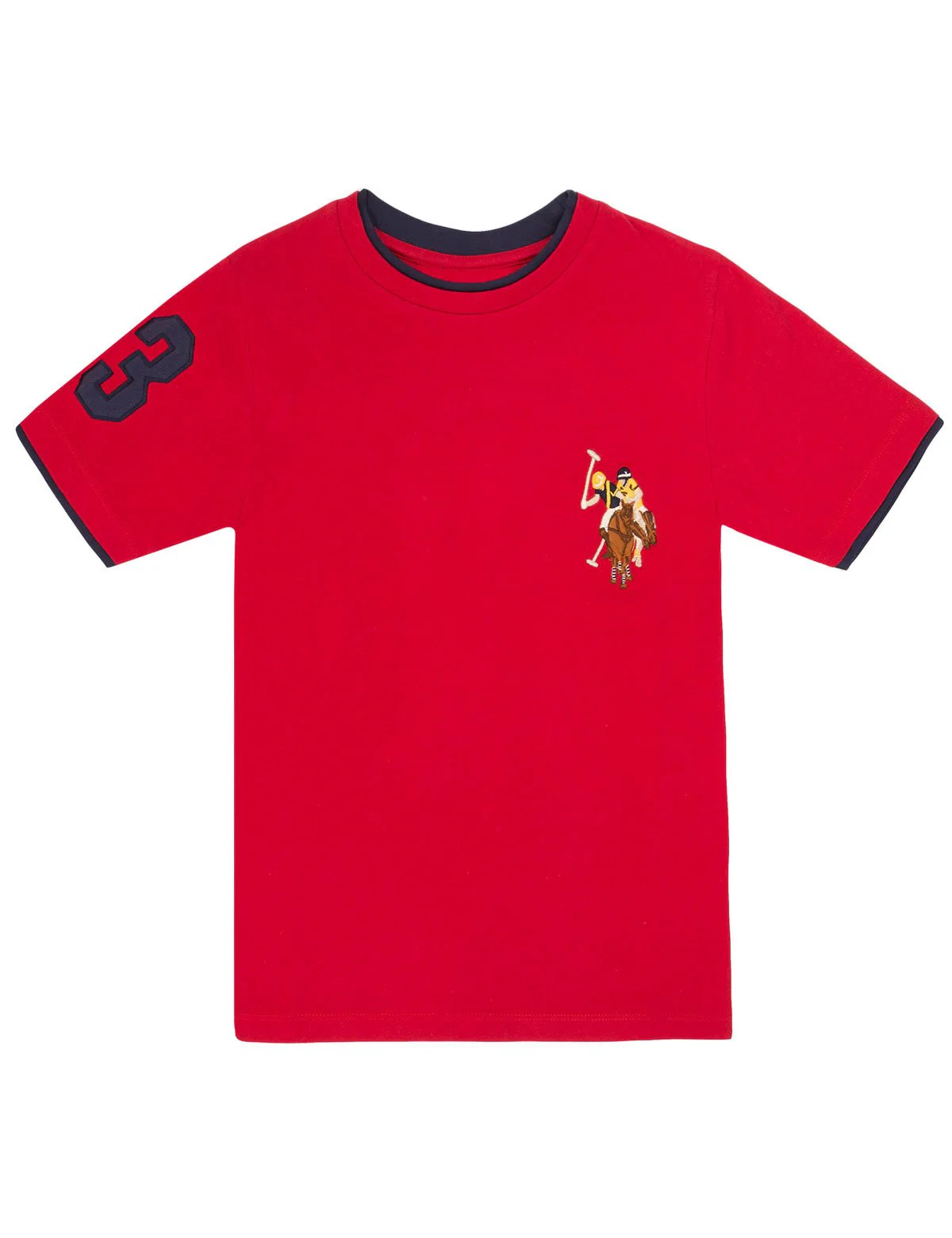 Boys Crew Neck Multi-Color Logo T-Shirt - Image 3