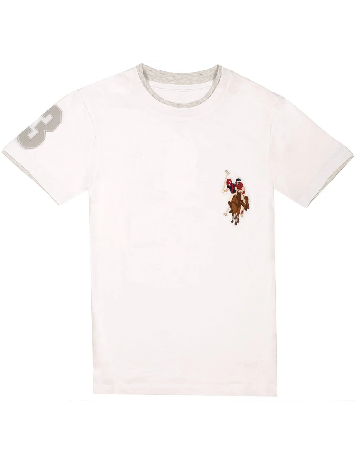 Boys Crew Neck Multi-Color Logo T-Shirt - Image 4