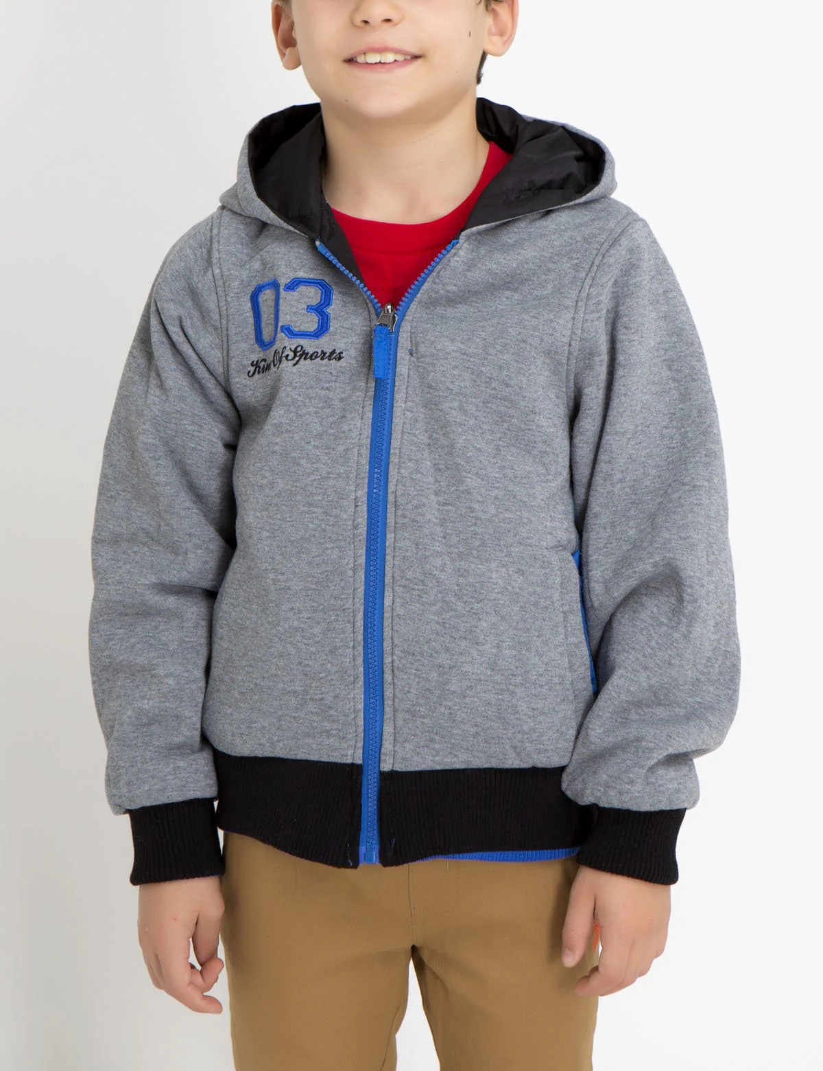 BOYS FLEECE REVERSIBLE HOODIE - Image 12