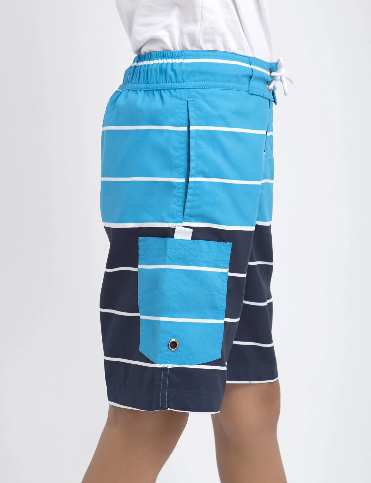 Boys Horizontal Stripe Board Short - Image 3