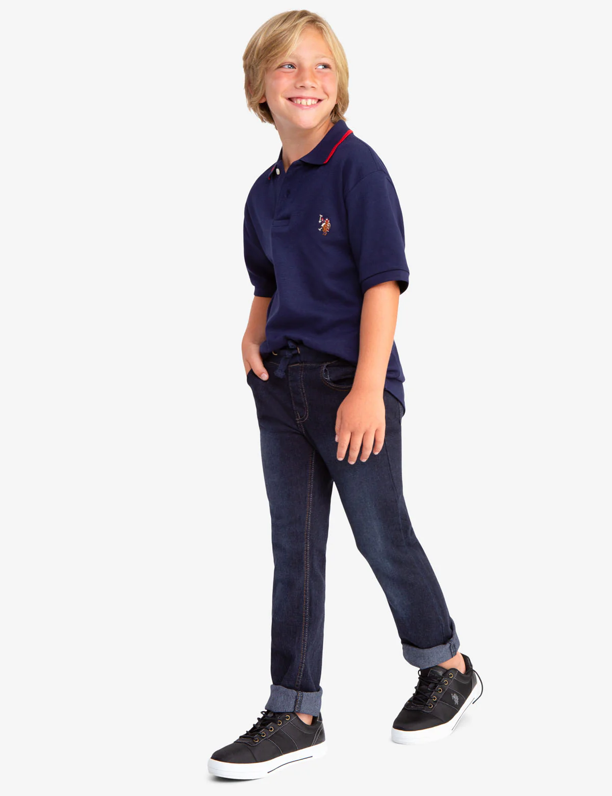 BOYS INTERLOCK POLO SHIRT - Image 2