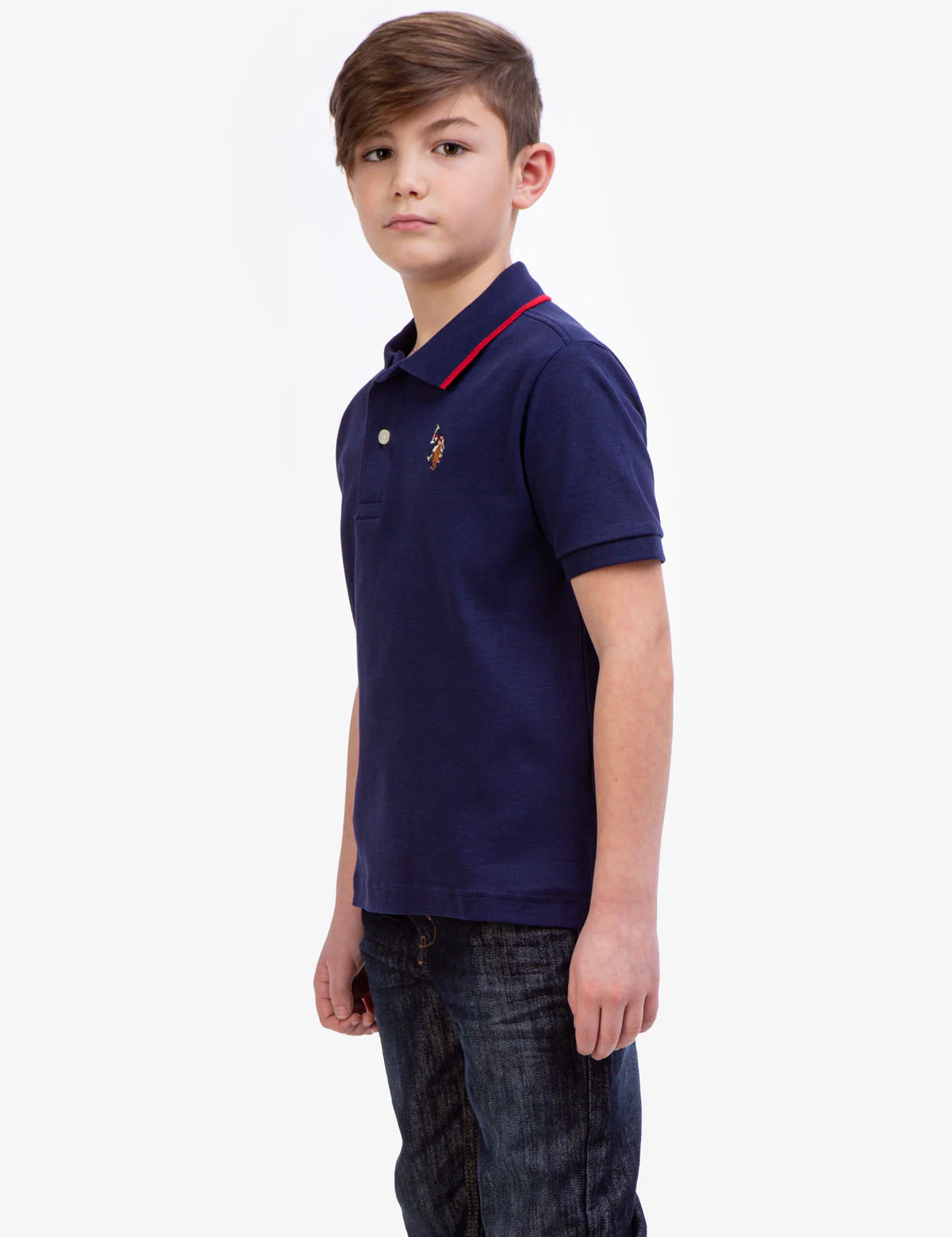 BOYS SOLID INTERLOCK POLO SHIRT - Image 11