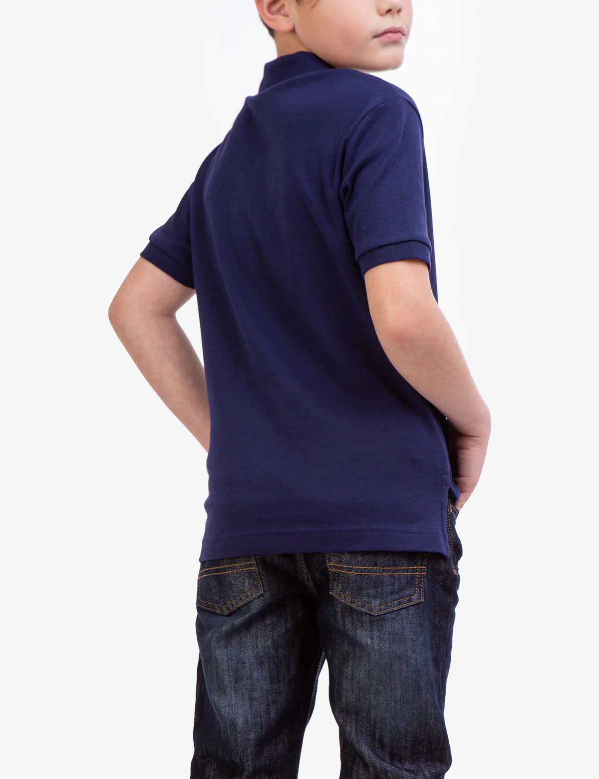BOYS SOLID INTERLOCK POLO SHIRT - Image 12