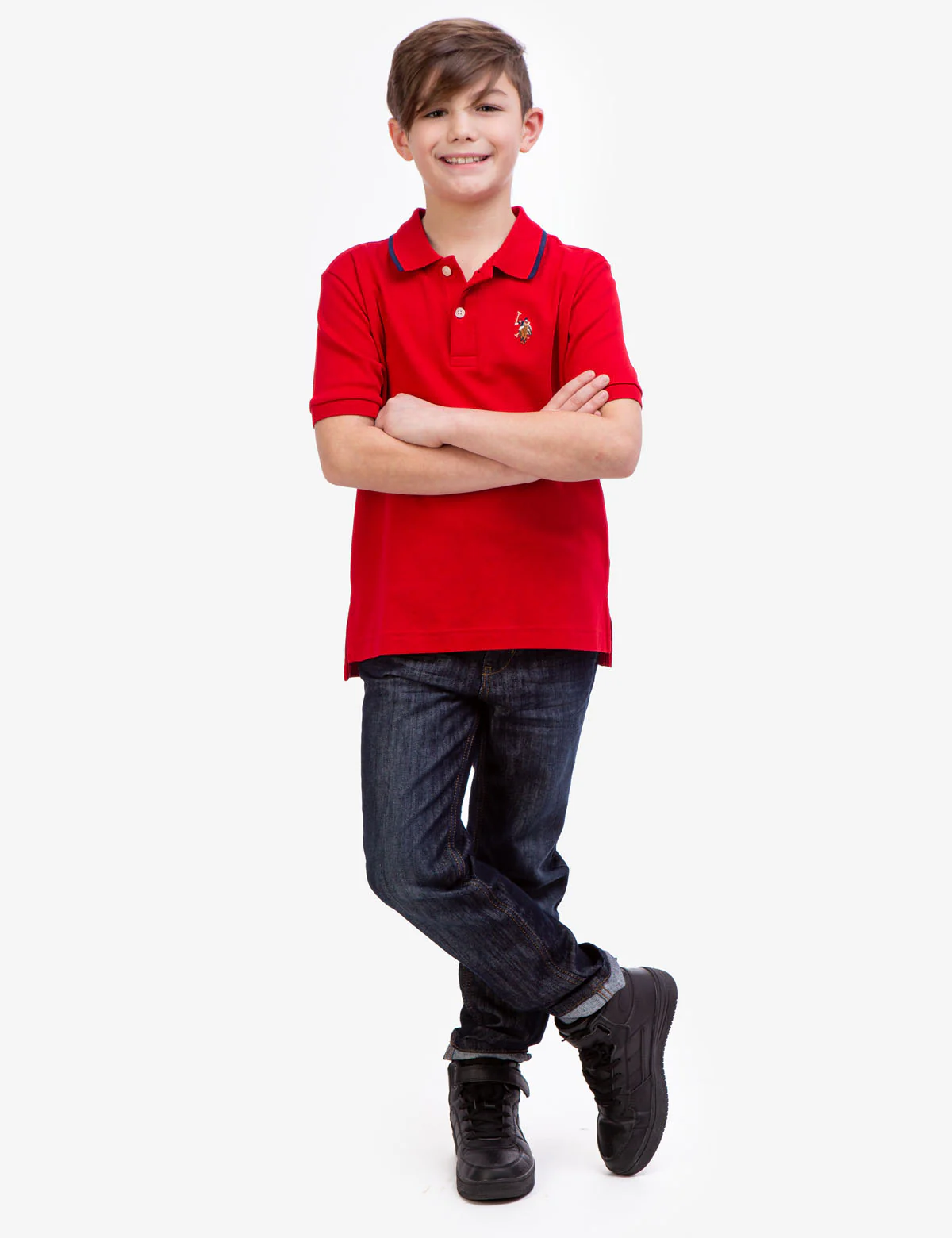 BOYS SOLID INTERLOCK POLO SHIRT - Image 13