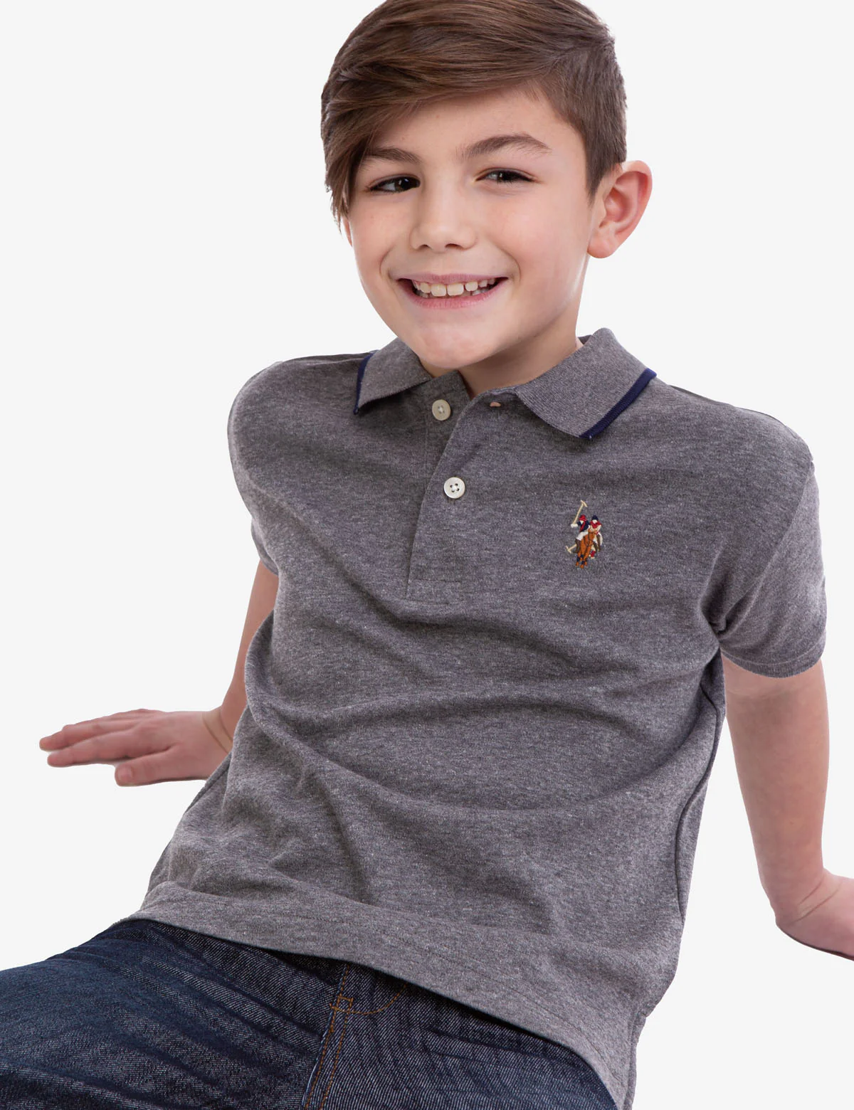 BOYS SOLID INTERLOCK POLO SHIRT - Image 16