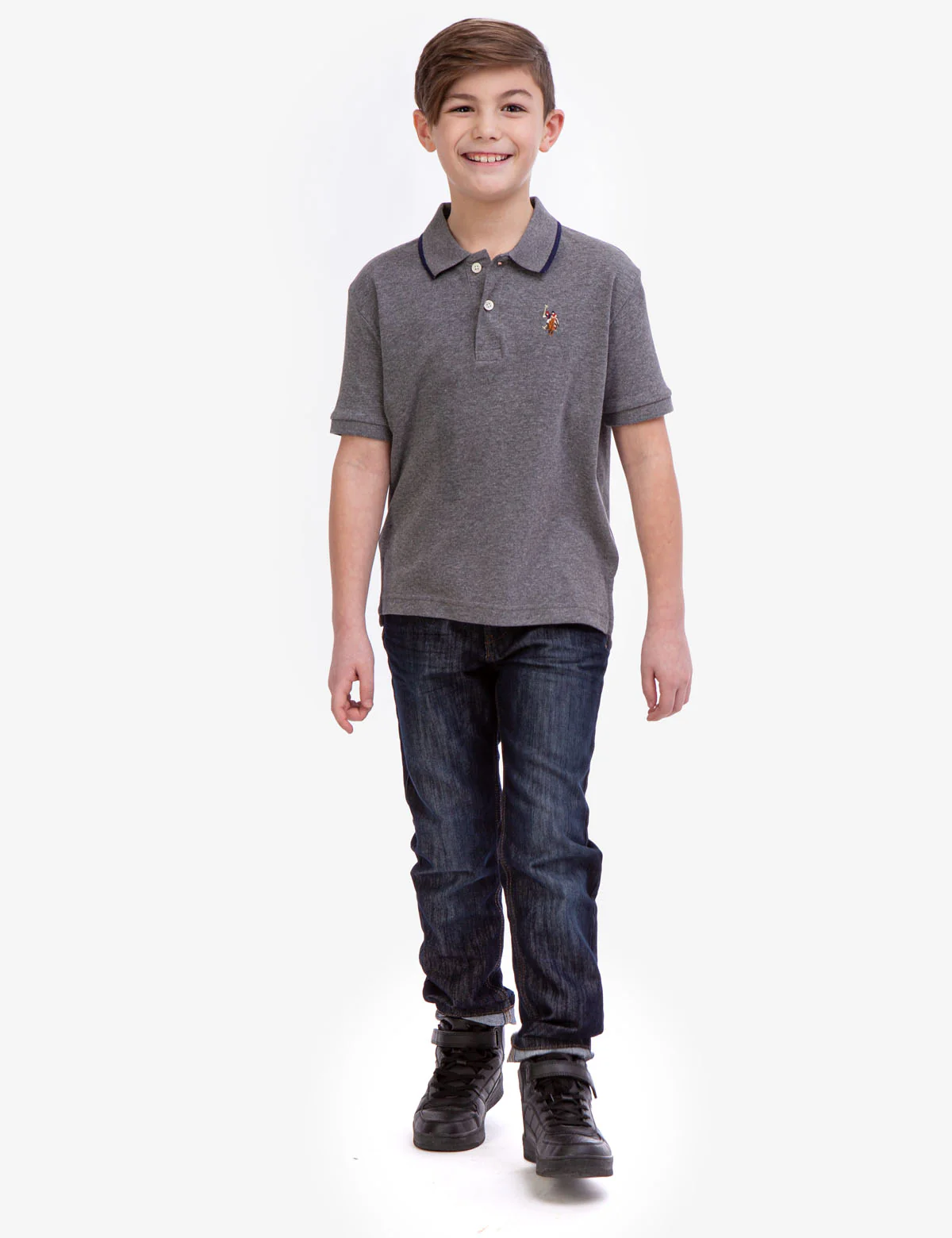 BOYS SOLID INTERLOCK POLO SHIRT - Image 18