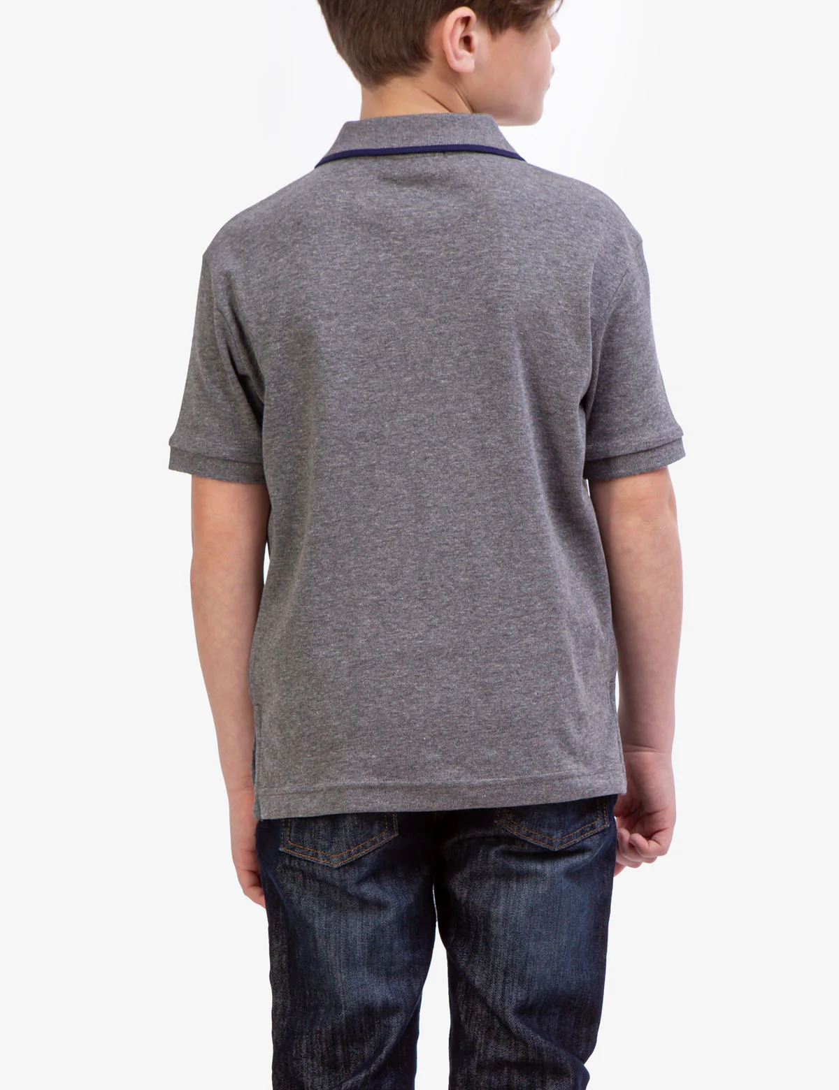 BOYS SOLID INTERLOCK POLO SHIRT - Image 19