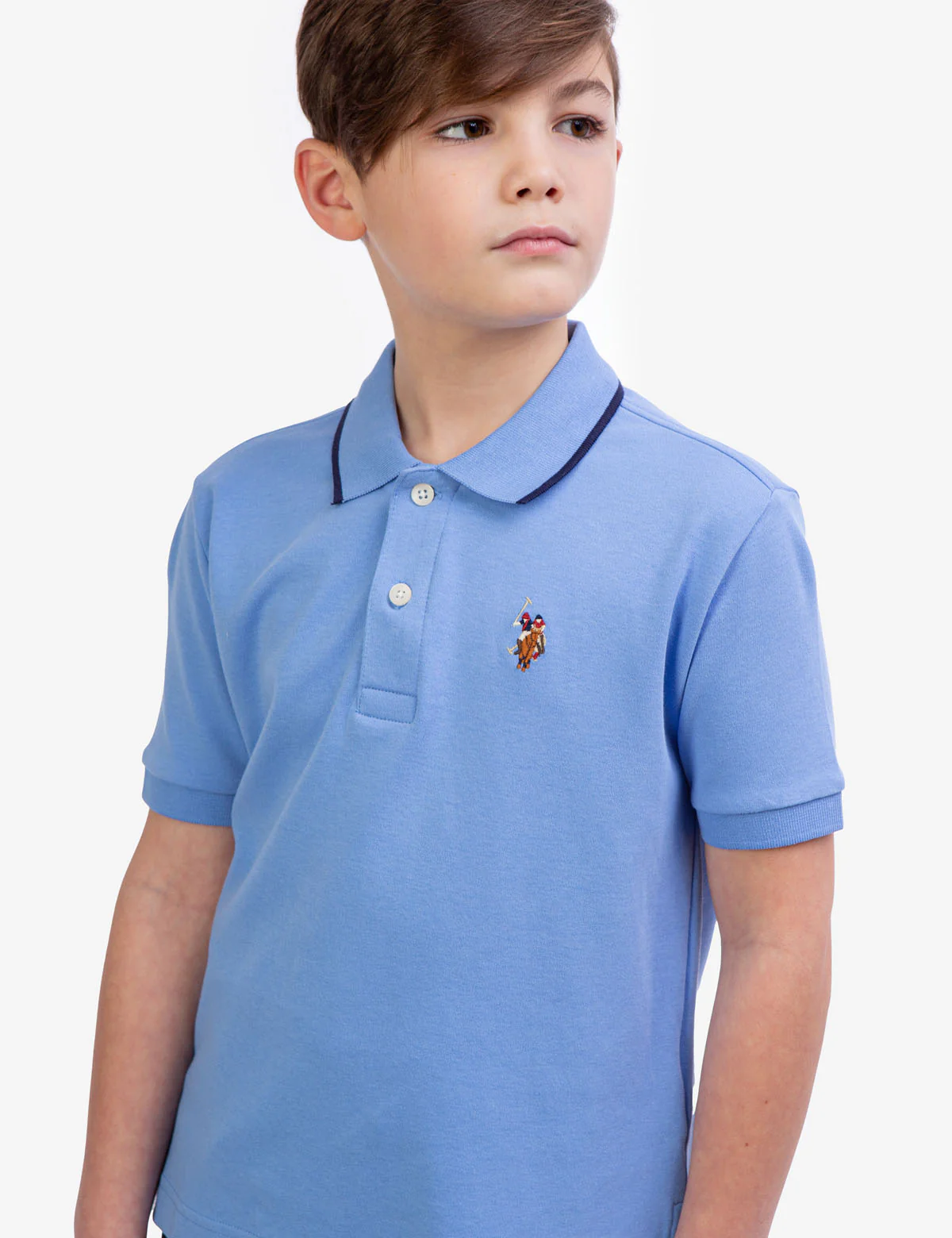 BOYS SOLID INTERLOCK POLO SHIRT - Image 22