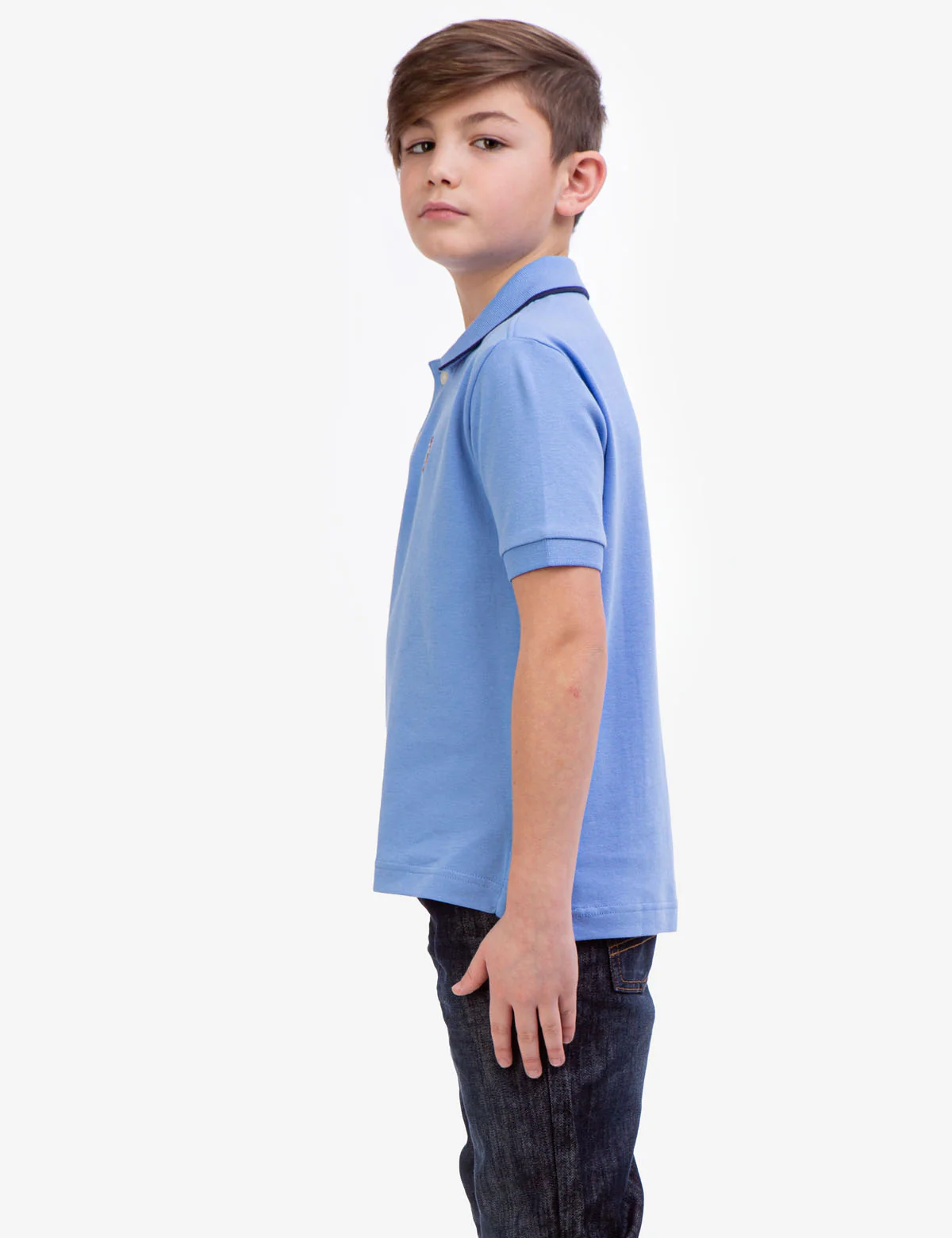 BOYS SOLID INTERLOCK POLO SHIRT - Image 23