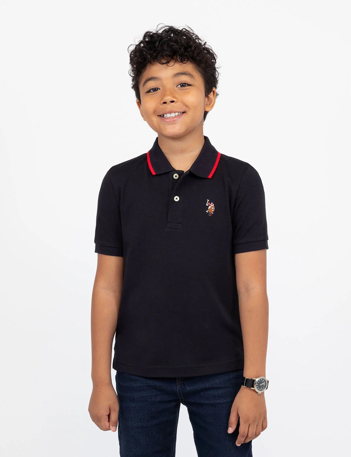 BOYS SOLID INTERLOCK POLO SHIRT - Image 28
