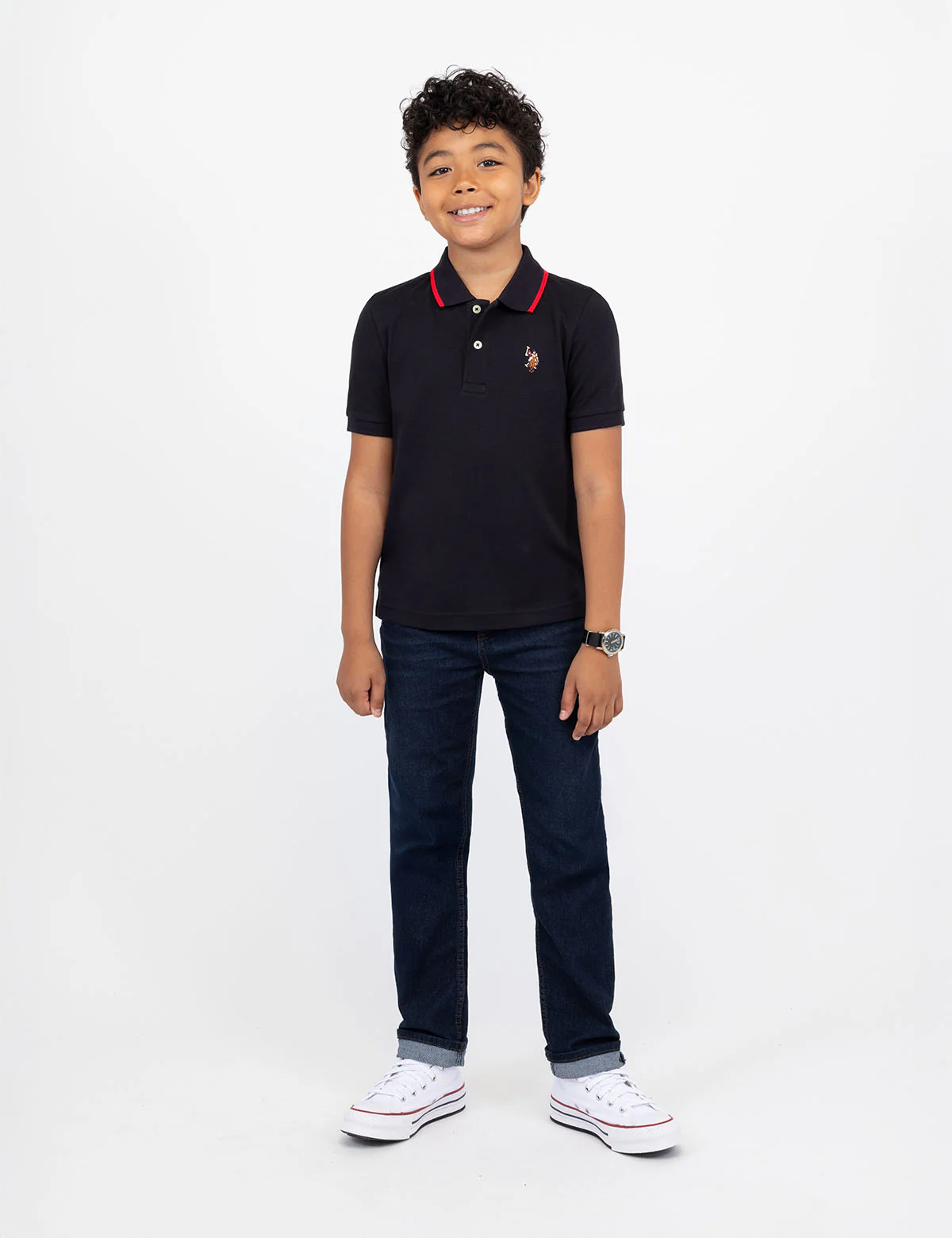 BOYS SOLID INTERLOCK POLO SHIRT - Image 30