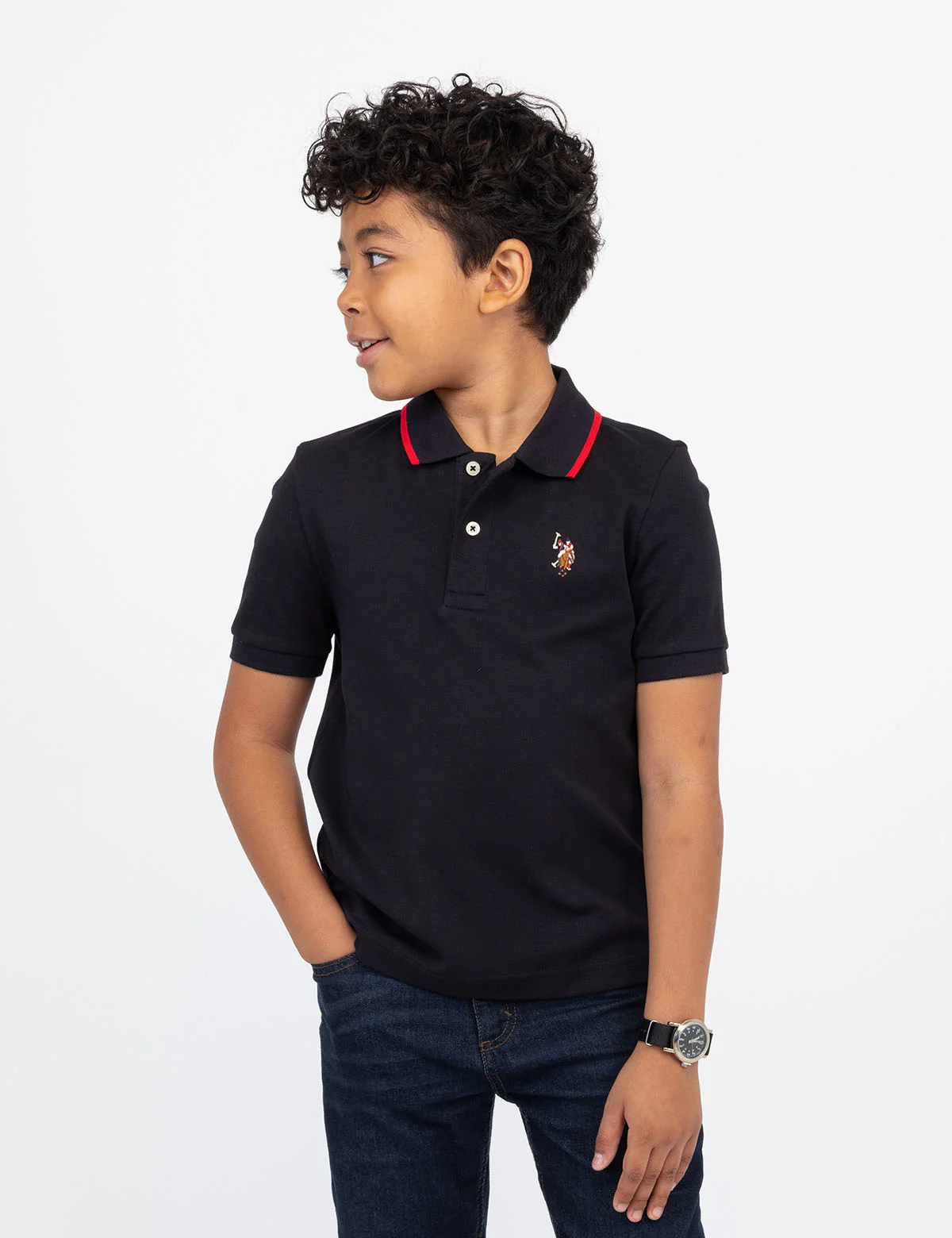 BOYS SOLID INTERLOCK POLO SHIRT - Image 32