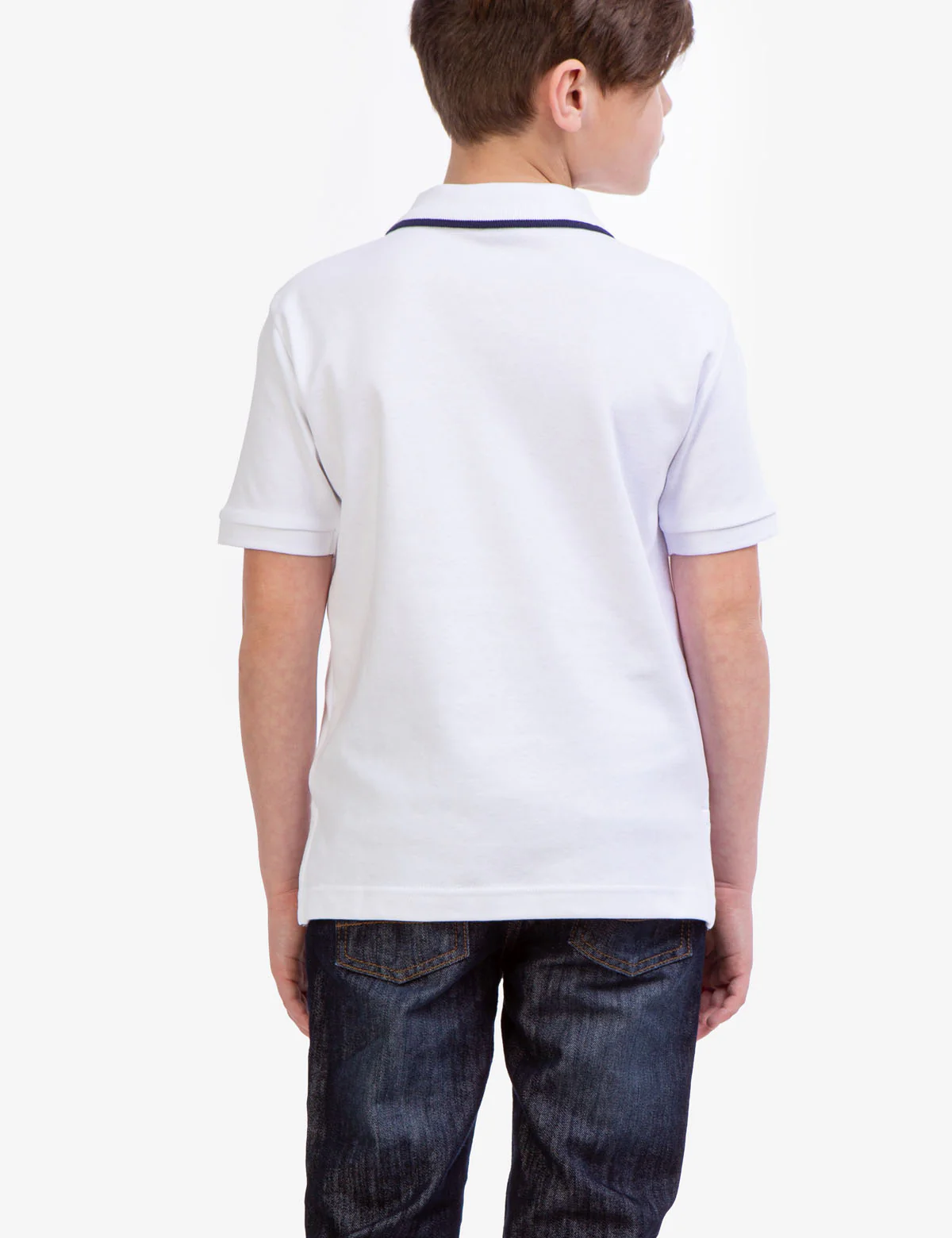 BOYS SOLID INTERLOCK POLO SHIRT - Image 8