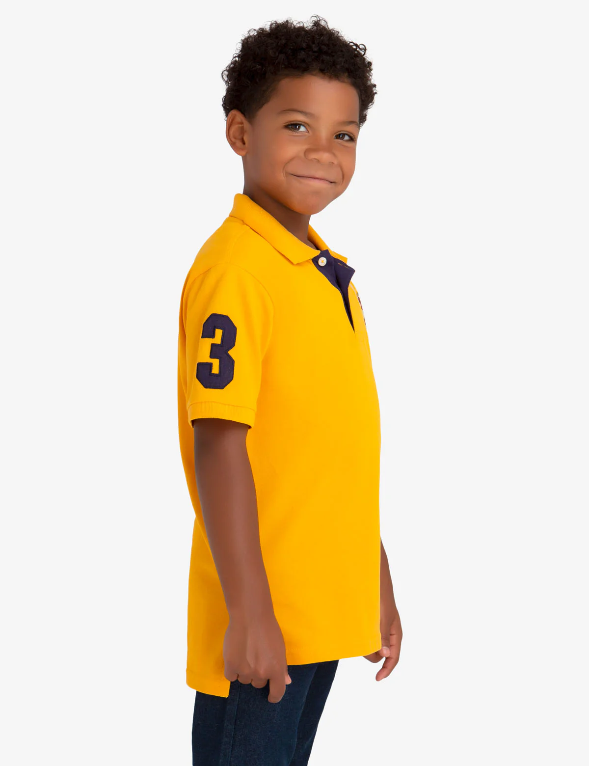 Boys Multi-Color Big Logo Polo Shirt - Image 2