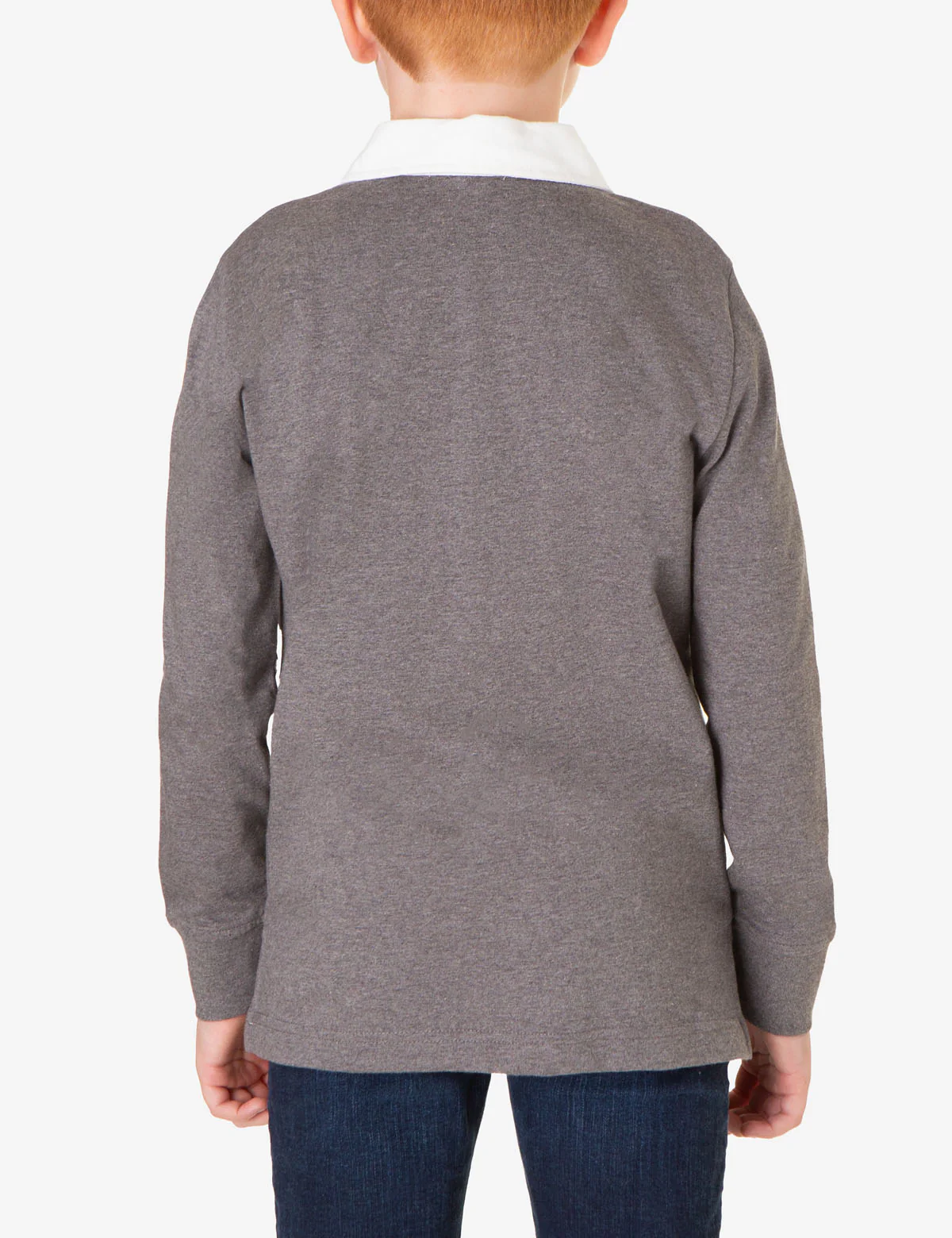 BOYS LONG SLEEVE PIECED STRIPE POLO SHIRT - Image 2