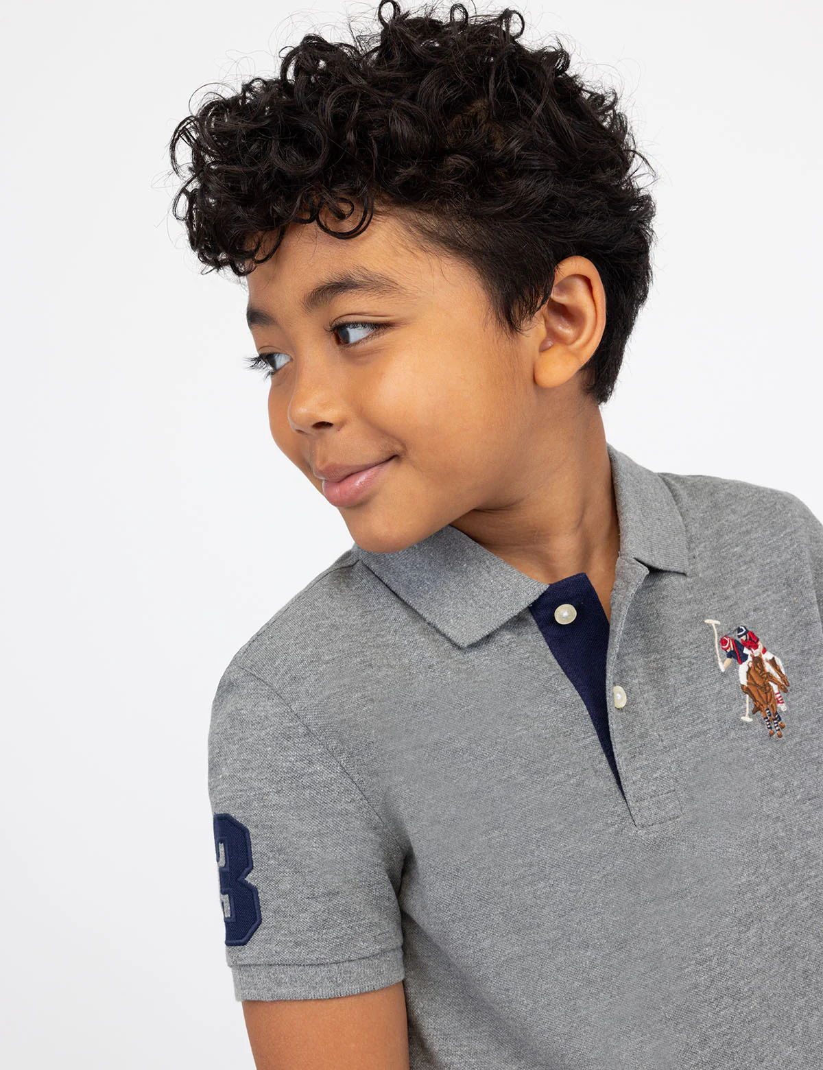 BOYS MULTI COLOR LOGO SOLID PIQUE POLO SHIRT - Image 13