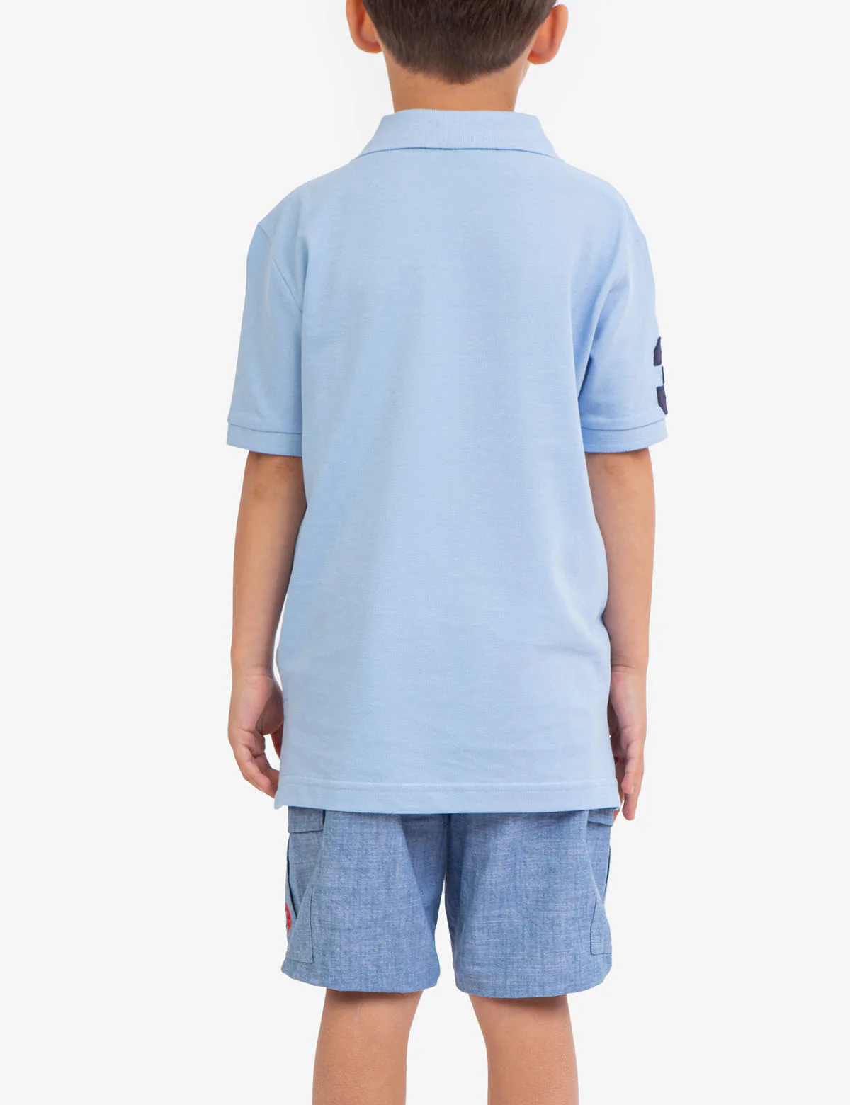 BOYS MULTI COLOR LOGO PIQUE POLO SHIRT - Image 15
