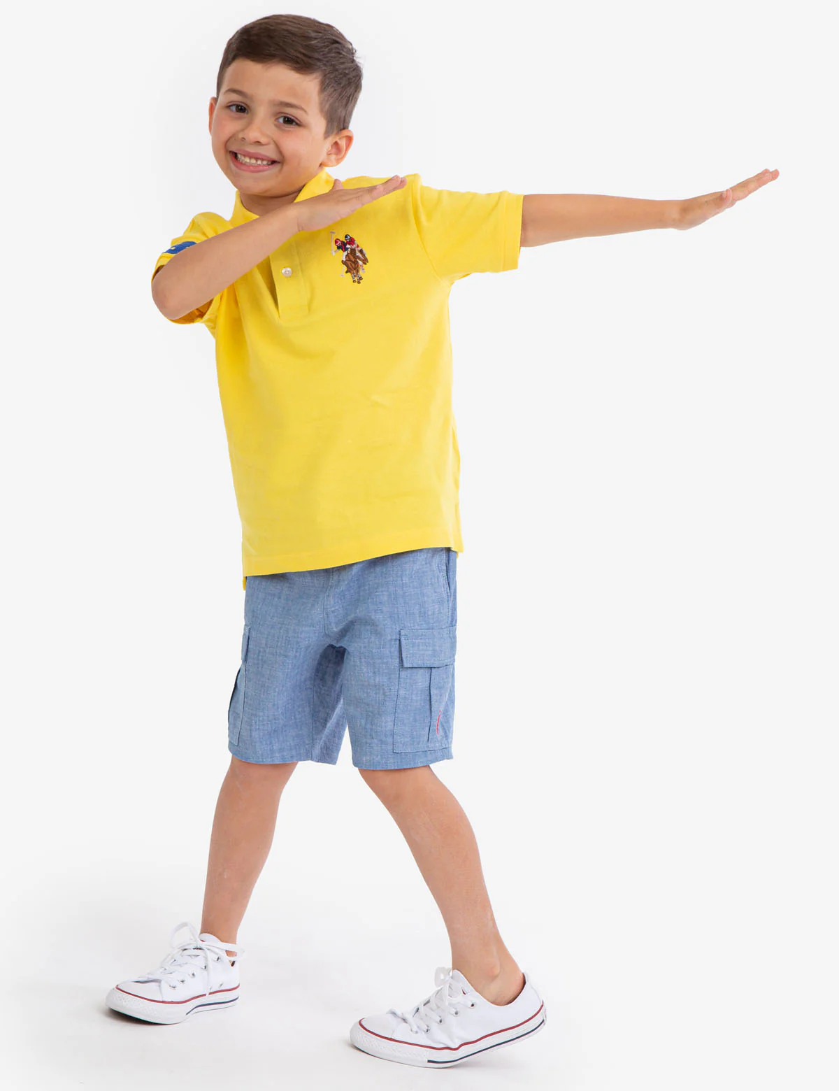 BOYS MULTI COLOR LOGO PIQUE POLO SHIRT - Image 20