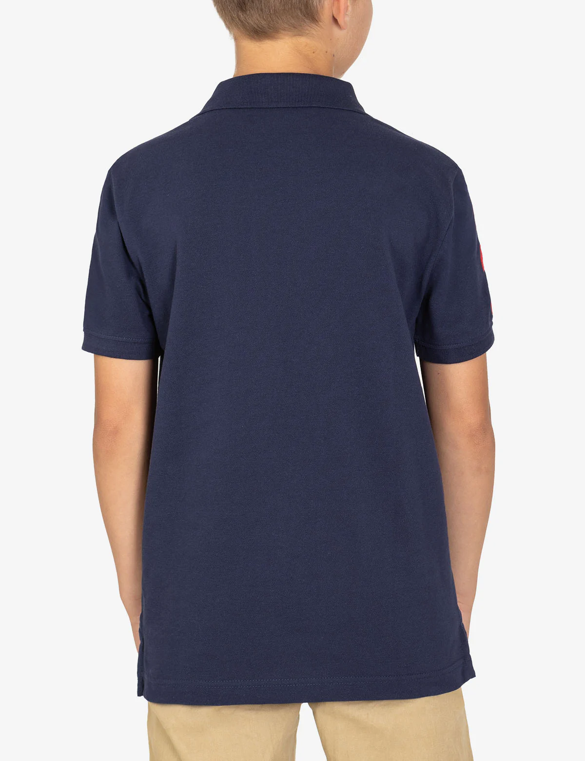 BOYS MULTI COLOR LOGO SOLID PIQUE POLO SHIRT - Image 22