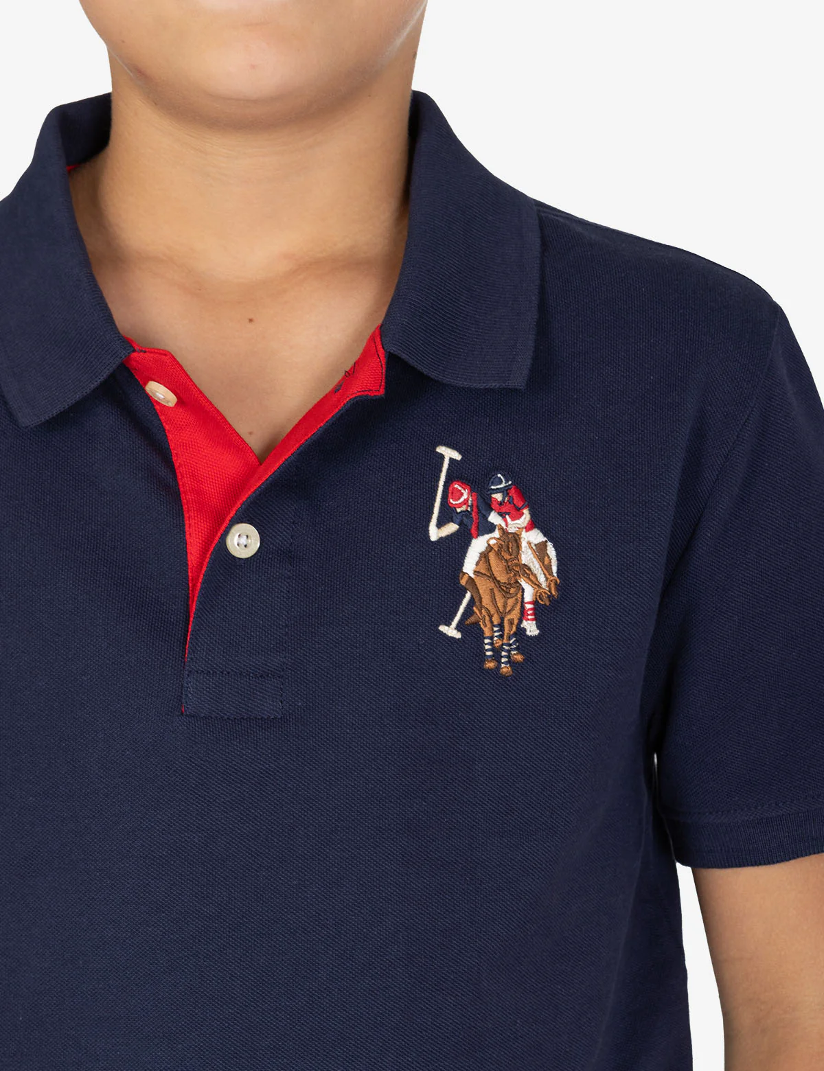 BOYS MULTI COLOR LOGO SOLID PIQUE POLO SHIRT - Image 23