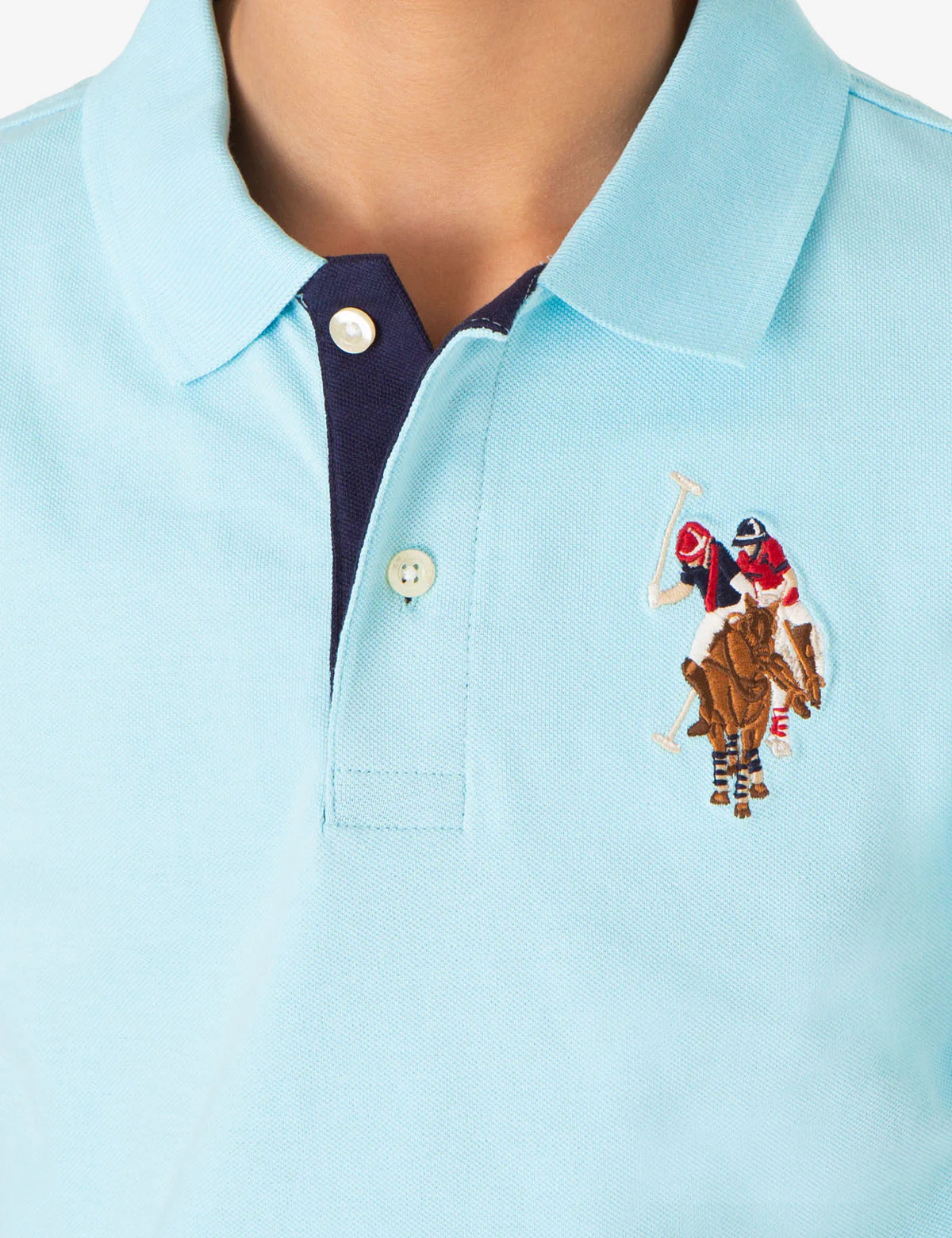 BOYS MULTI COLOR LOGO PIQUE POLO SHIRT - Image 13