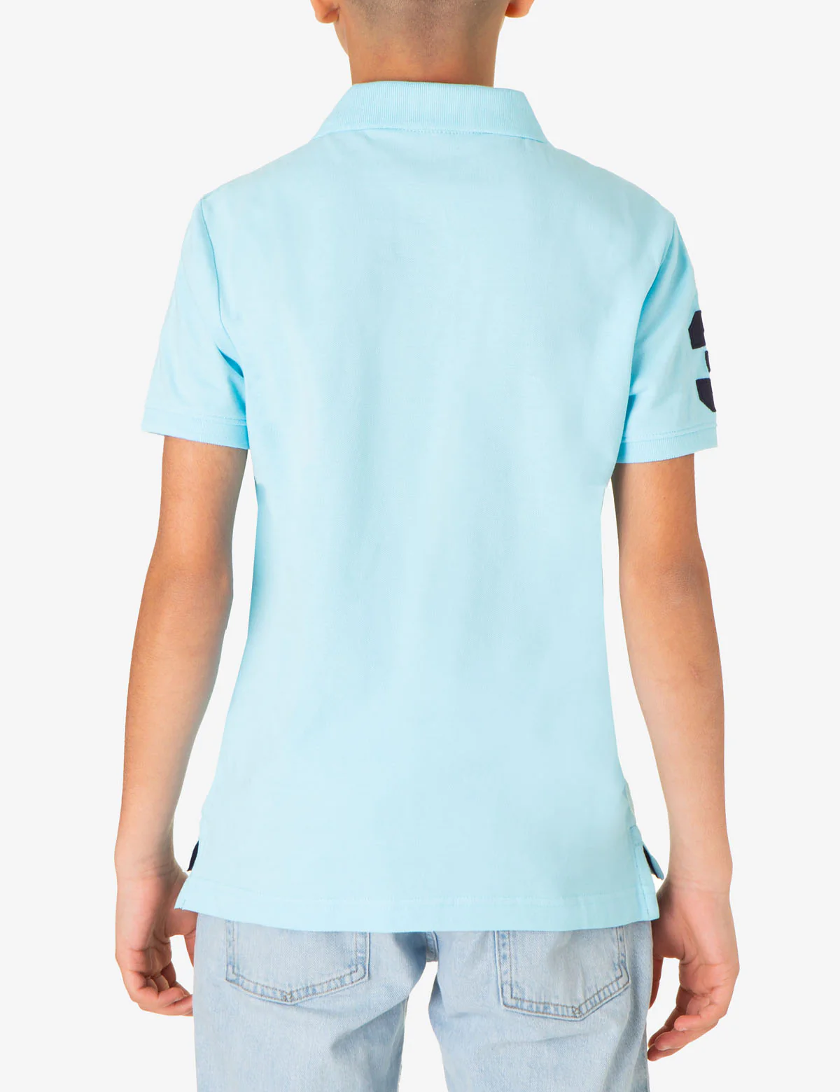 BOYS MULTI COLOR LOGO PIQUE POLO SHIRT - Image 15