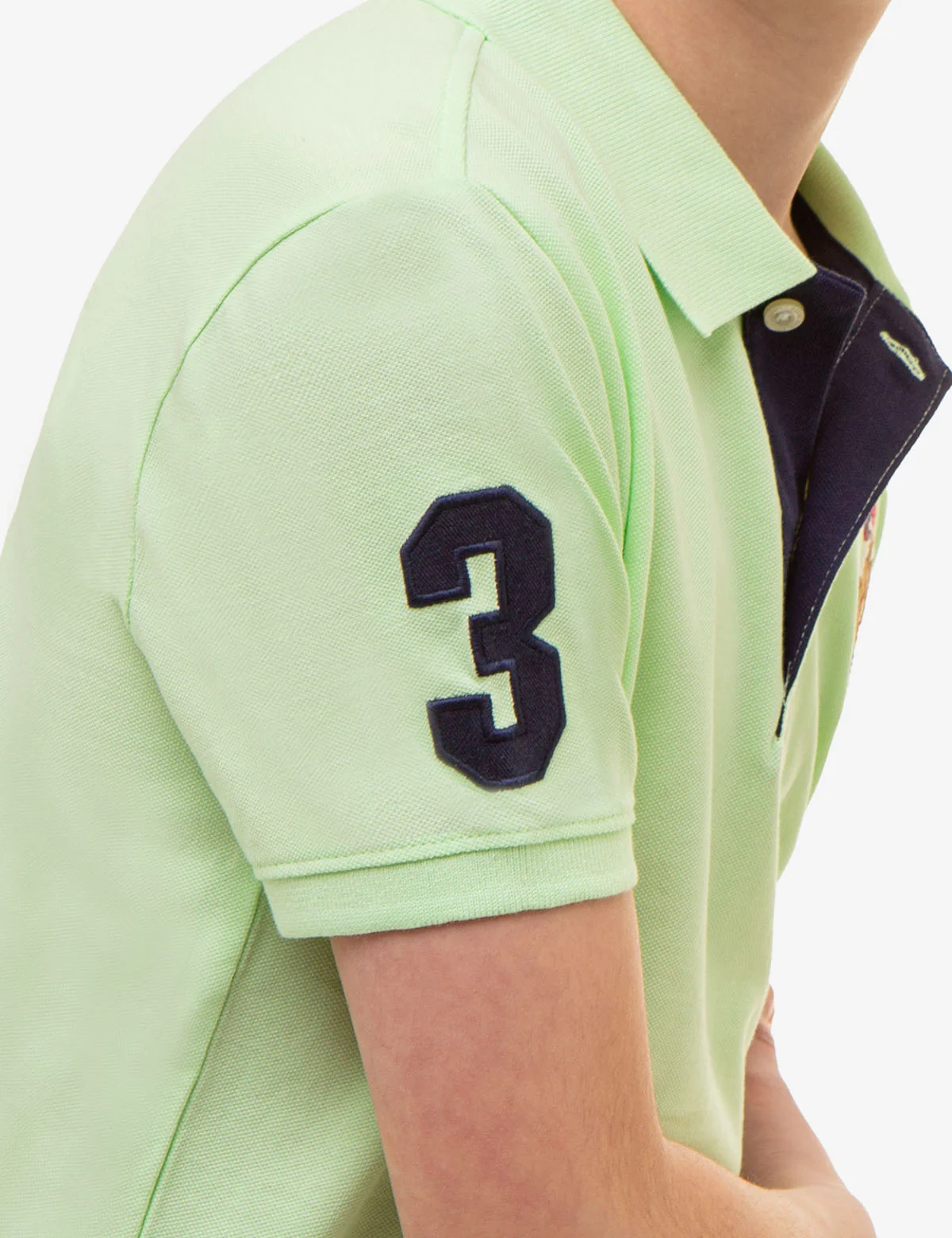 BOYS MULTI COLOR LOGO PIQUE POLO SHIRT - Image 16