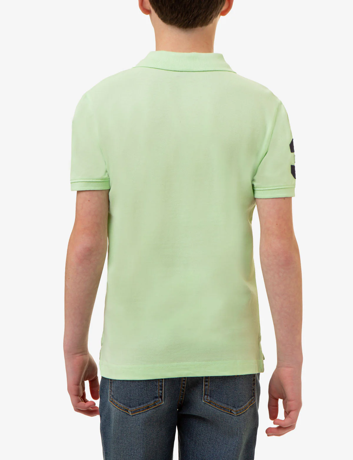BOYS MULTI COLOR LOGO PIQUE POLO SHIRT - Image 17