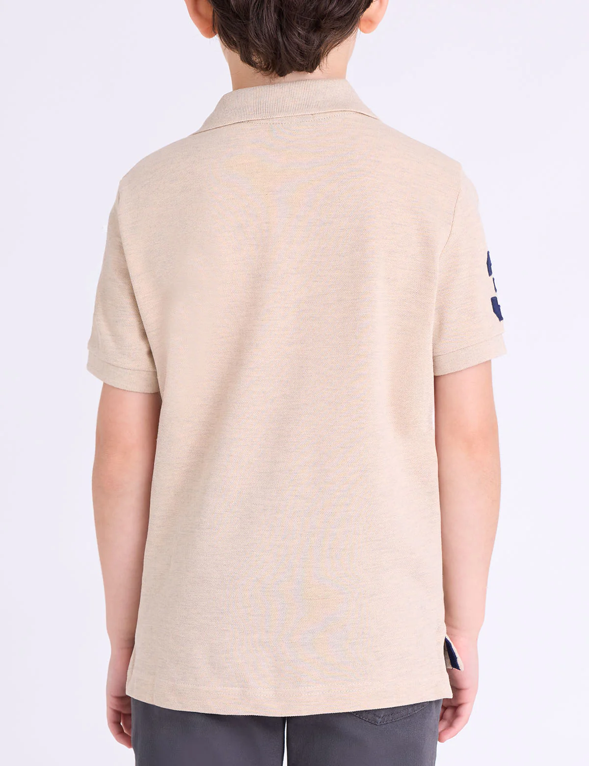 BOYS MULTI COLOR LOGO PIQUE POLO SHIRT - Image 5