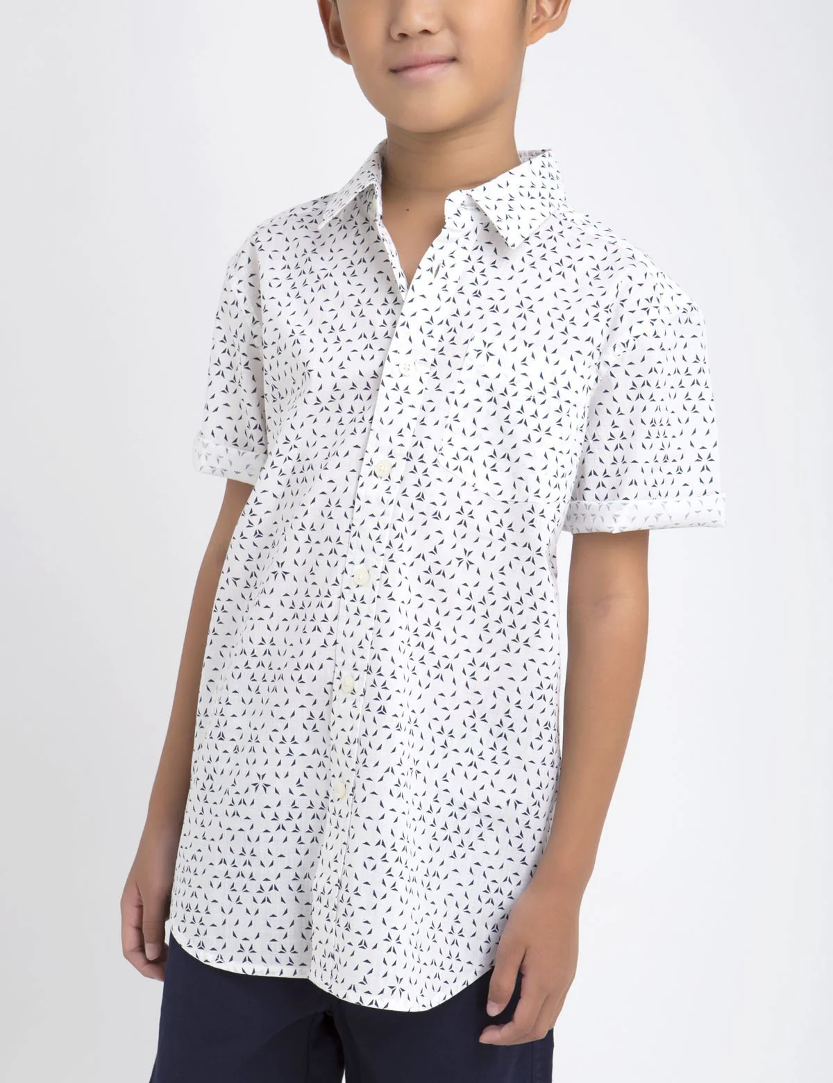 BOYS ORIGAMI PRINT SHIRT - Image 4